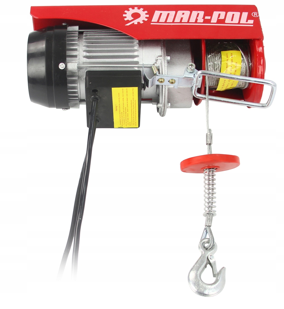 MAR-POL WYCIĄGARKA WCIĄGARKA ELEKTRYCZNA LINOWA YT-125/250 kg 500W M80788