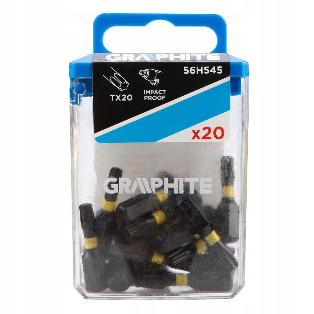 GRAPHITE Bity końcówki udarowe TORX TX20 25mm 20el