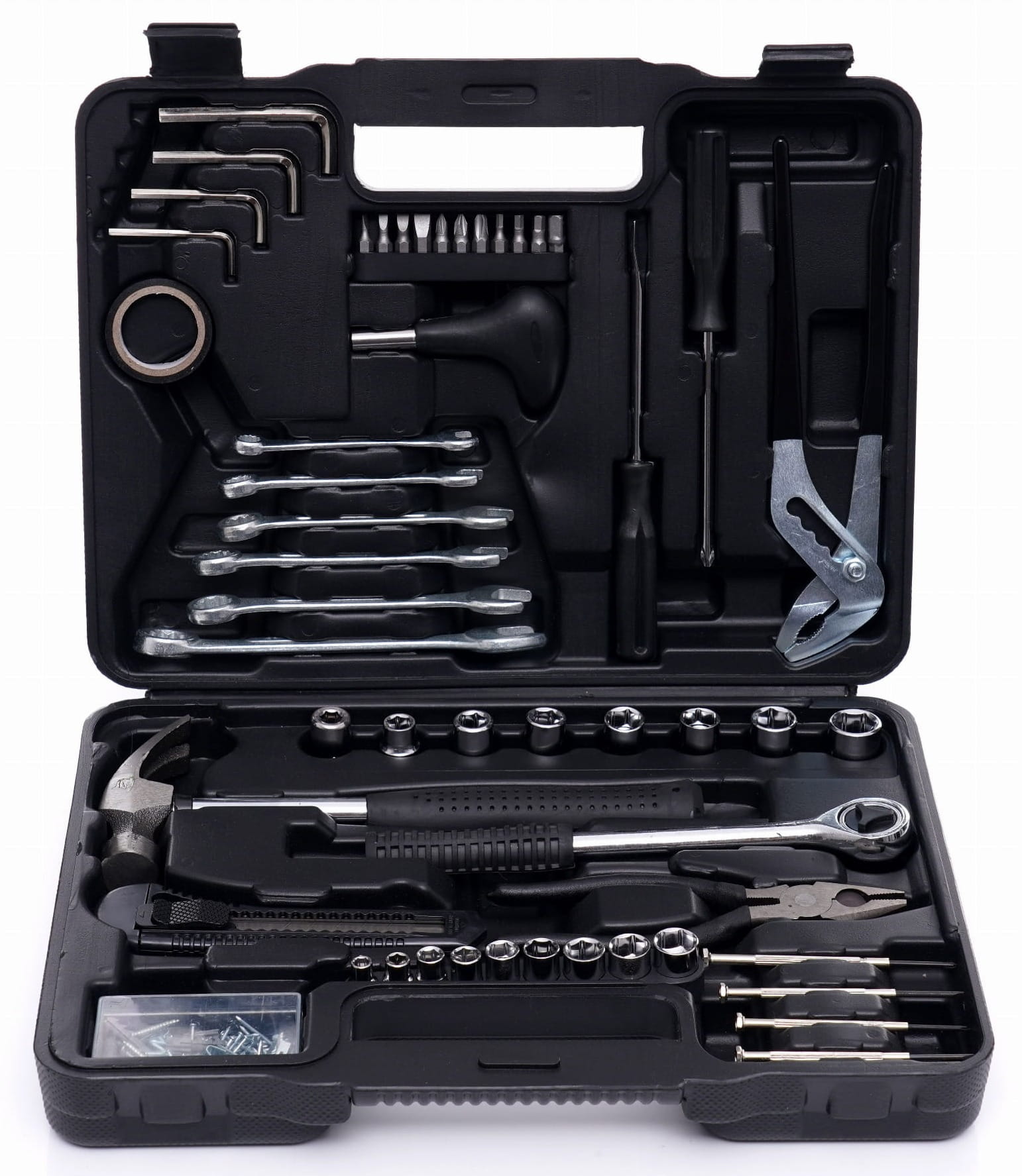 ZESTAW NARZĘDZI 141 EL. KLUCZE NASADOWE PŁASKIE KRAFT&DELE KD10467 WALIZKA