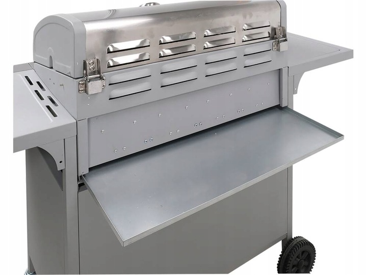 LUND GRILL GAZOWY 3+1 12,8 KW ŻELIWNY RUSZT PALNIK BOCZNY TERMOMETR 99654