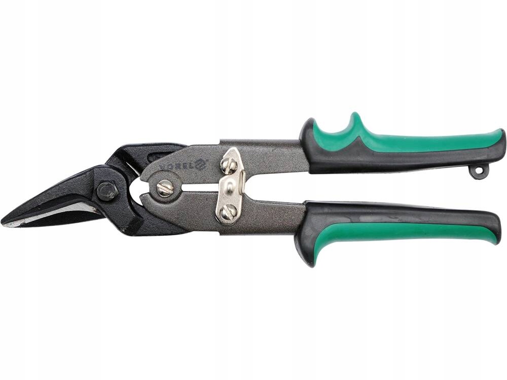 VOREL NOŻYCE DO BLACHY RĘCZNE PRAWE 250MM CR-NI 2-KOLOROWA RĘKOJEŚĆ 48081