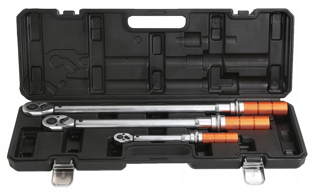 NEO WALIZKA ZESTAW 3 SZTUK KLUCZY DYNAMOMETRYCZNYCH 1/4 3/8 1/2 3E 08-843