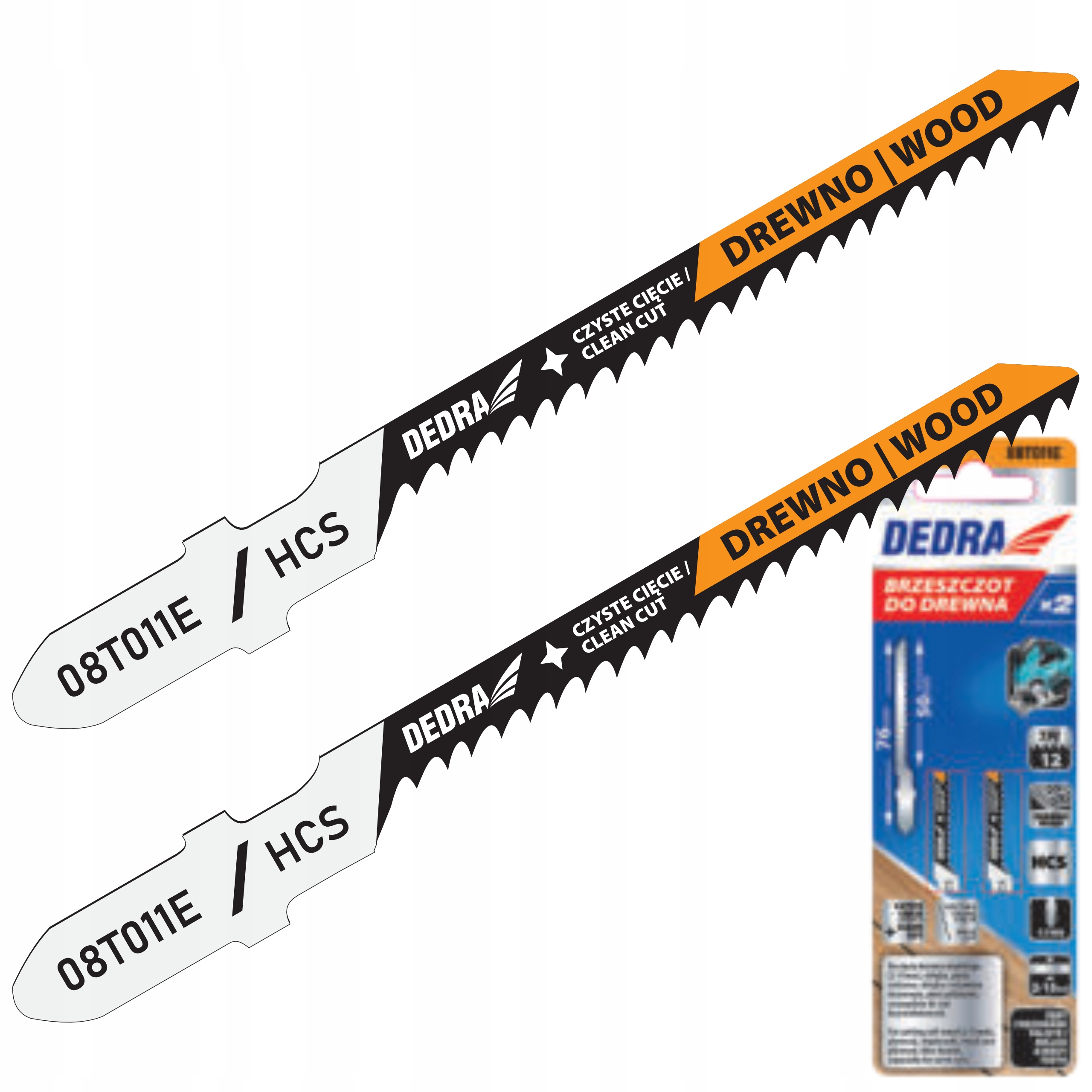DEDRA 2el BRZESZCZOTY DO WYRZYNARKI DO DREWNA 76/50MM HCS TYP T 08T011E