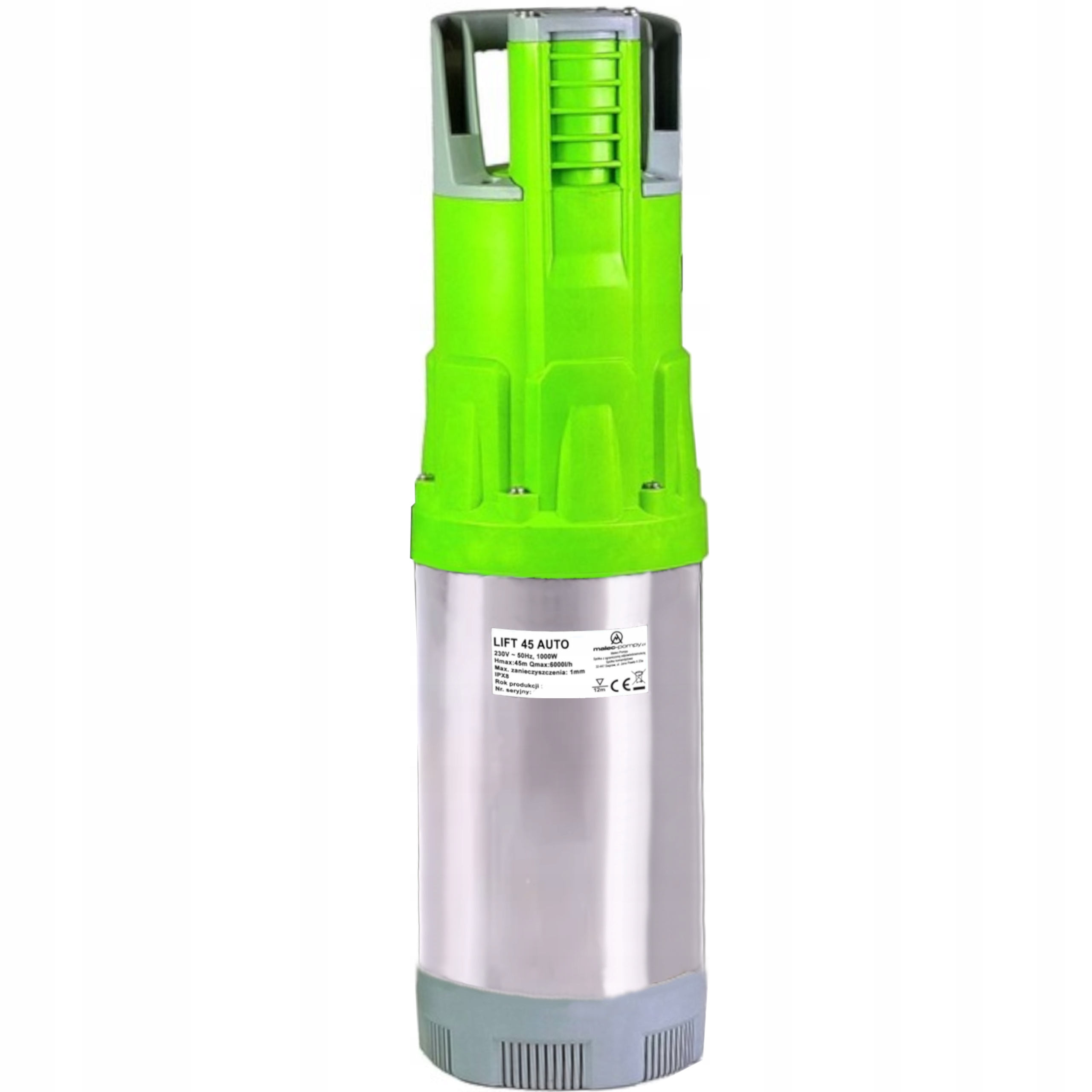 POMPA ZATAPIALNA LIFT 45 AUTO 1000W Z AUTOMAT. STEROWANIEM DO PODLEWANIA