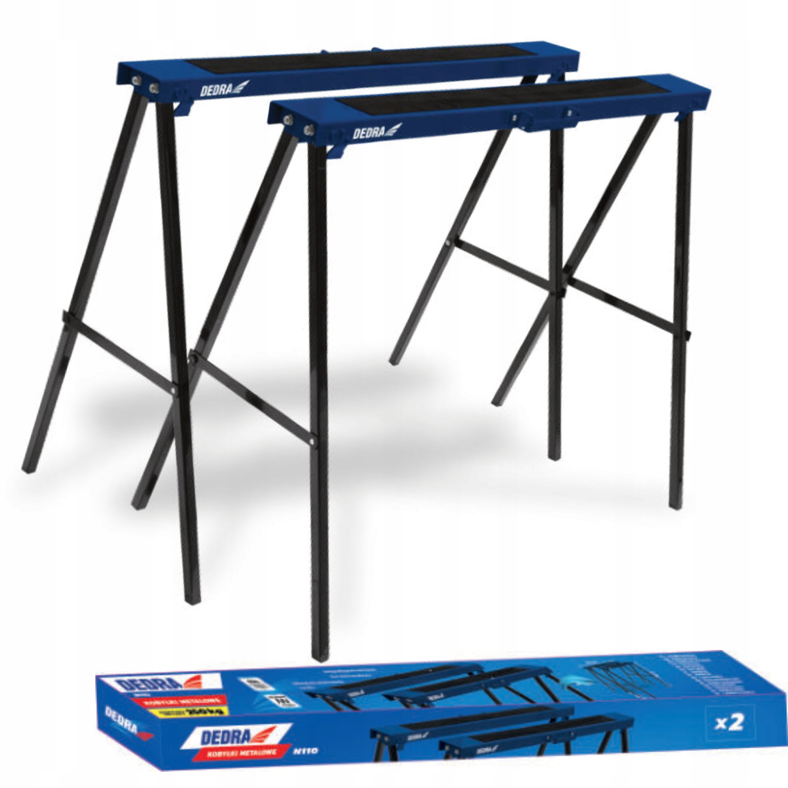 DEDRA KOBYŁKI STOJAKI WARSZTATOWE 2szt KOZIOŁKI STABILNE SKŁADANE 250kg