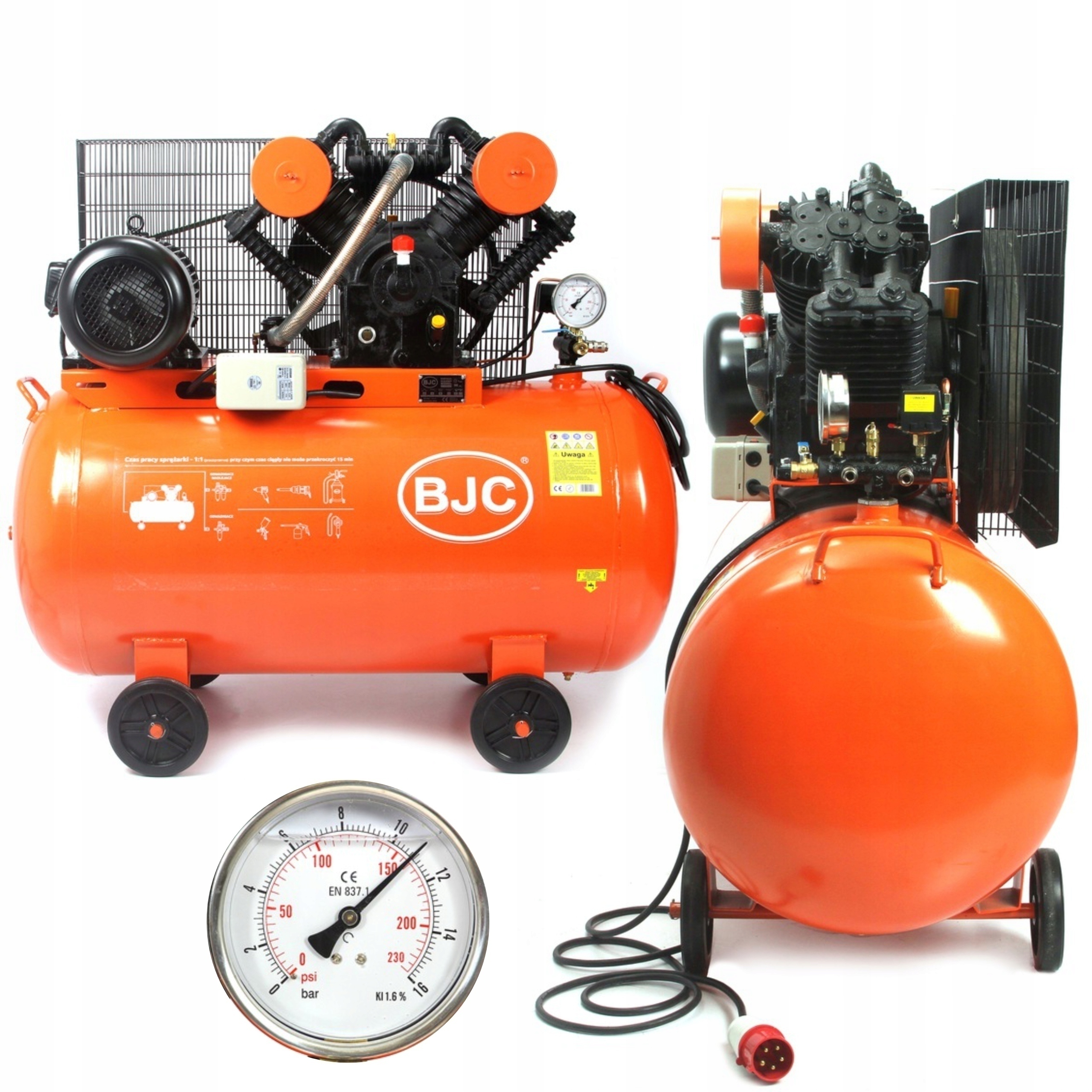 BJC KOMPRESOR 4 TŁOKOWY V-1.05T 12,5 7,5 kW 12 bar ZBIORNIK 350L M88035