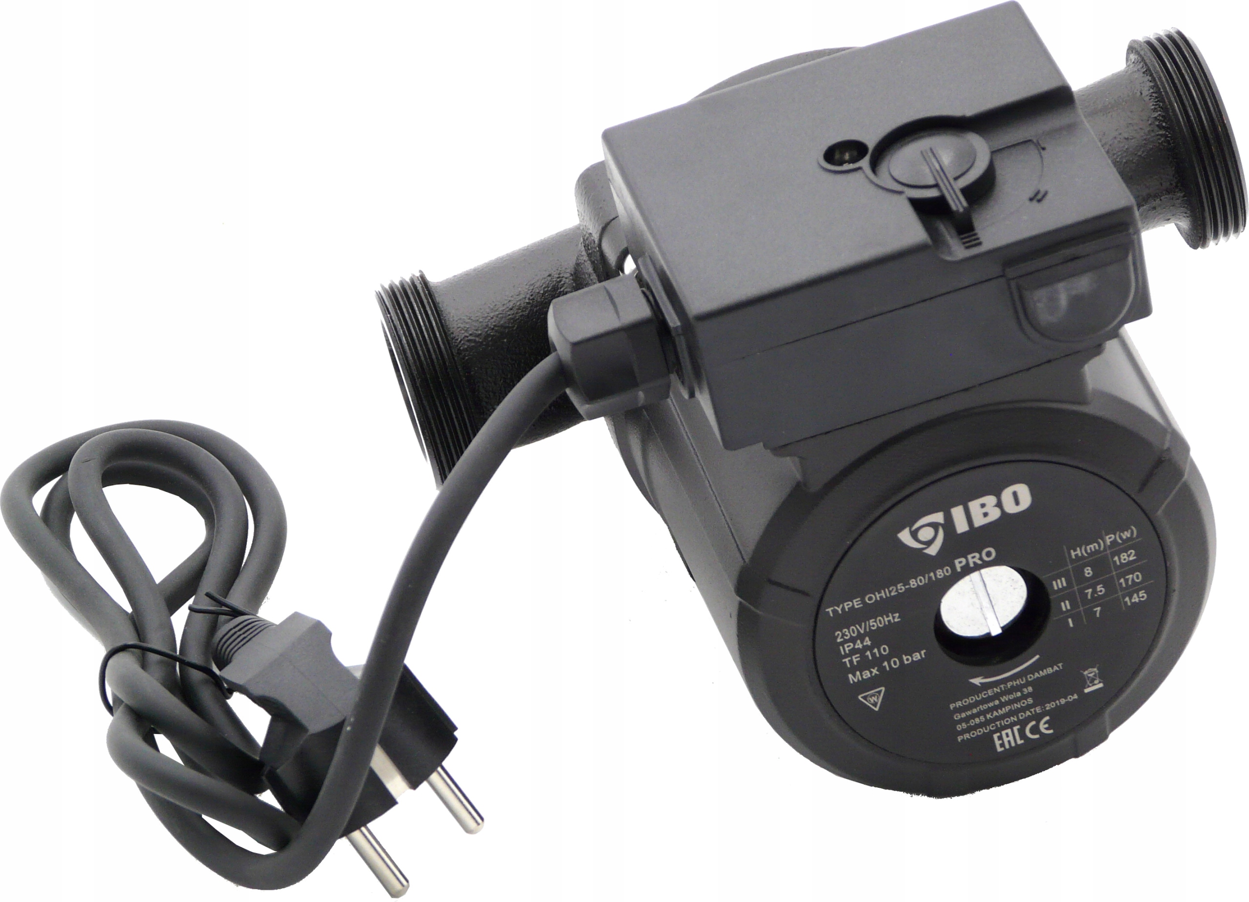 POMPA OBIEGOWA IBO OHI PRO 25-80/180 CYRKULACYJNA