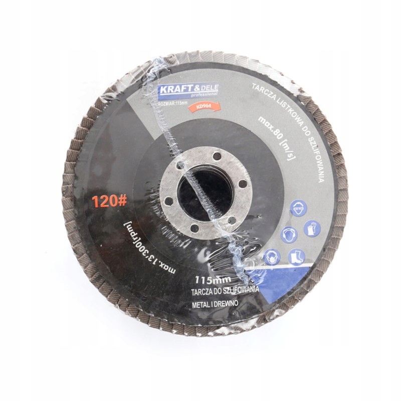 ŚCIERNICA LISTKOWA TARCZA LAMELKOWA 115 MM P120 10SZT KD964