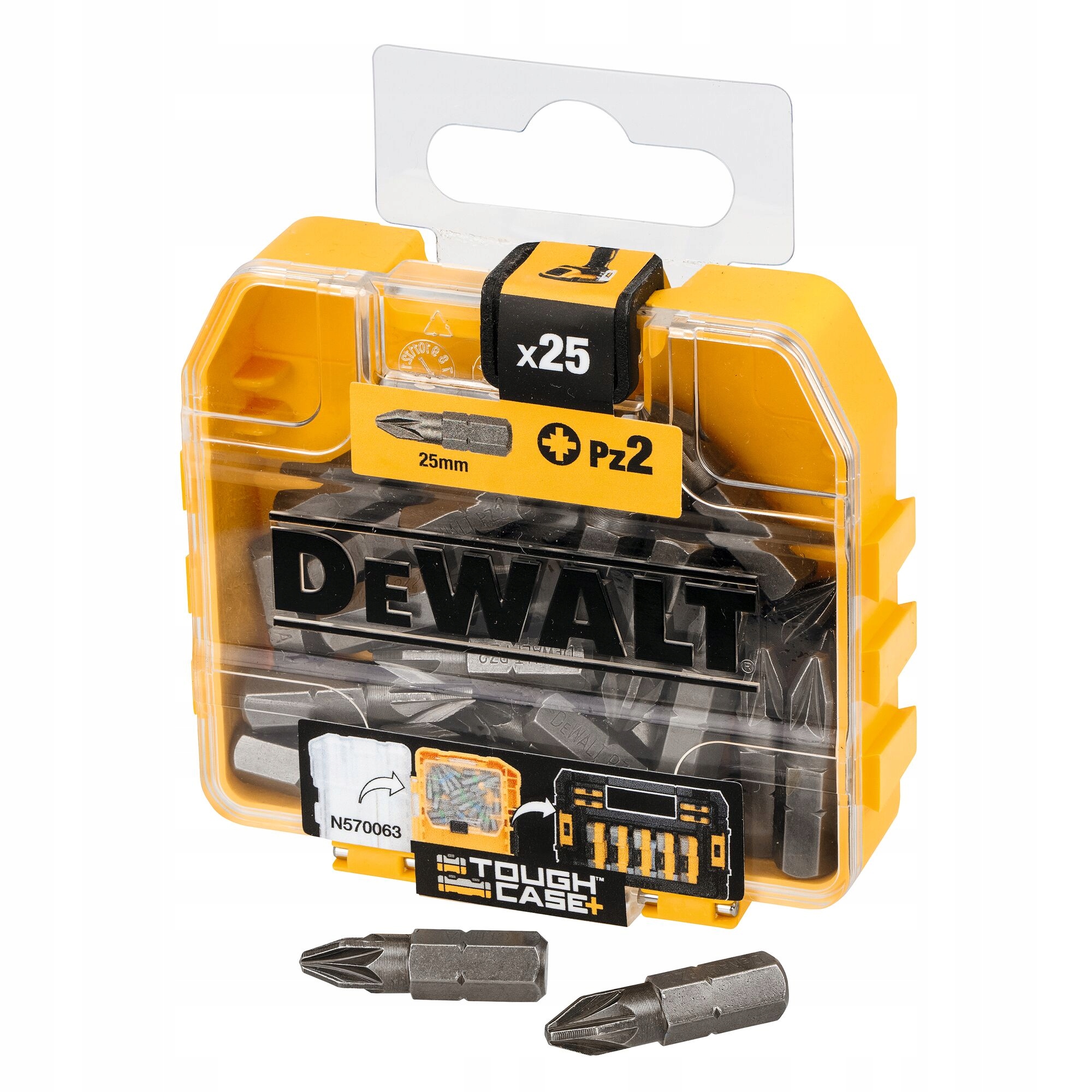 DeWALT ZESTAW KOŃCÓWEK BITY DO WKRĘTARKI Pz2 POZIDRIV 25el WALIZKA DT71521