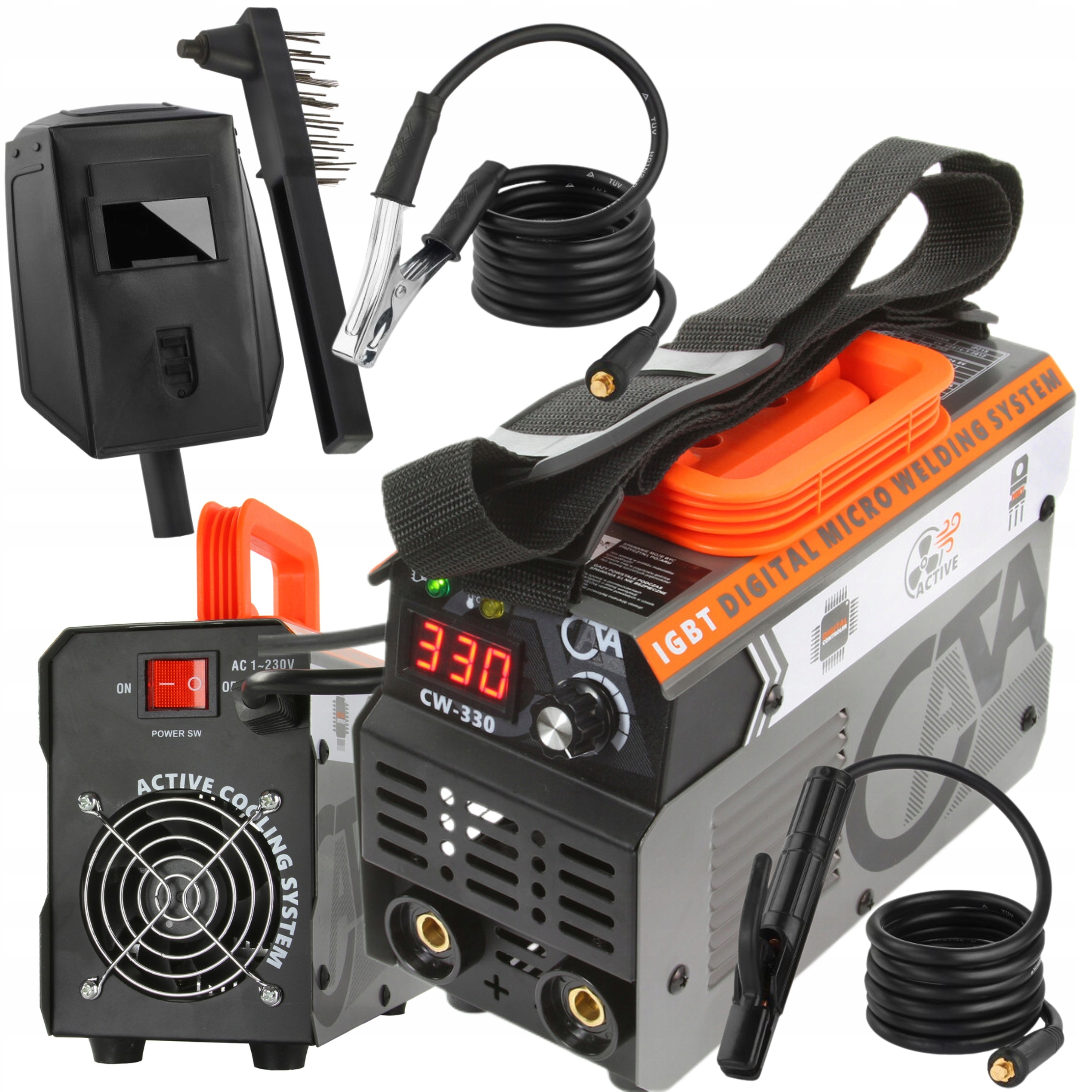SPAWARKA INWERTOROWA INWERTEROWA 330A LCD MMA TIG WYŚWIETLACZ INWERTER IGBT
