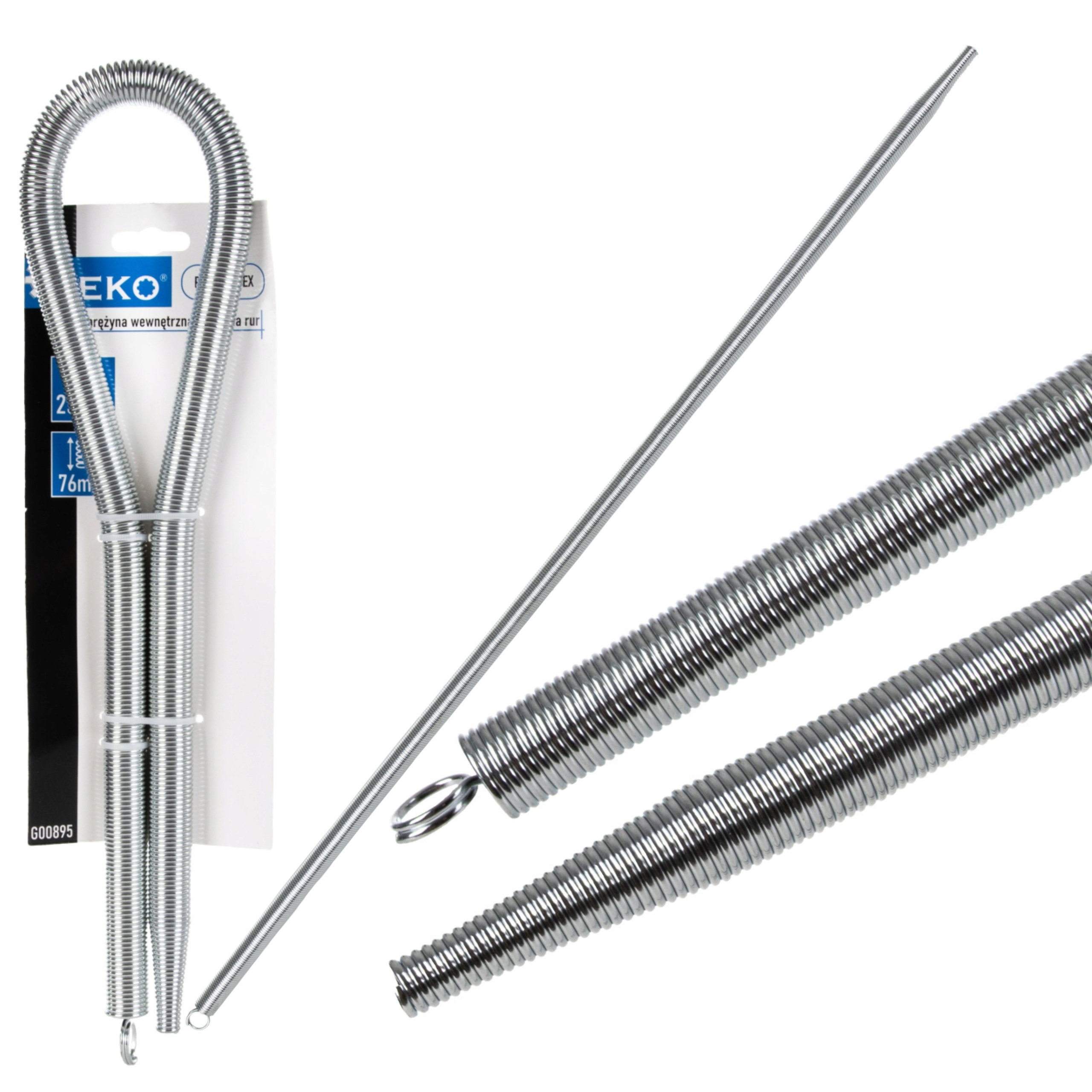 GEKO MOCNA STALOWA SPRĘŻYNA WEWNĘTRZNA DO GIĘCIA RUR PEX-AL-PEX 25MM G00895