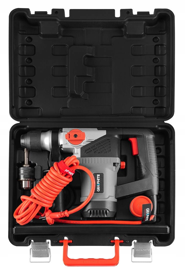 GRAPHITE MŁOT UDAROWY SDS+ 900W MŁOTOWIERTARKA 4J 3 FUNKCYJNY BIJAK WALIZKA
