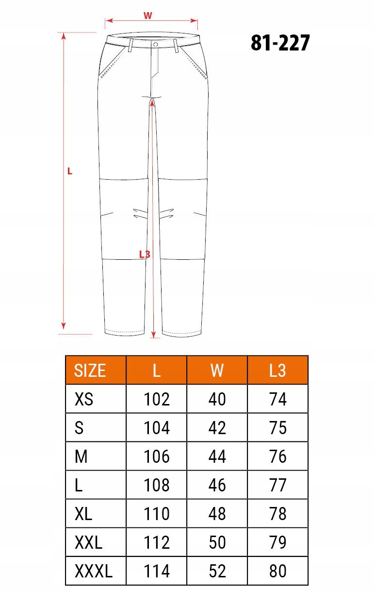 NEO SPODNIE ROBOCZE PREMIUM DO PASA CORDURA PROFILED BAWEŁNA 81-227 XXXL/58