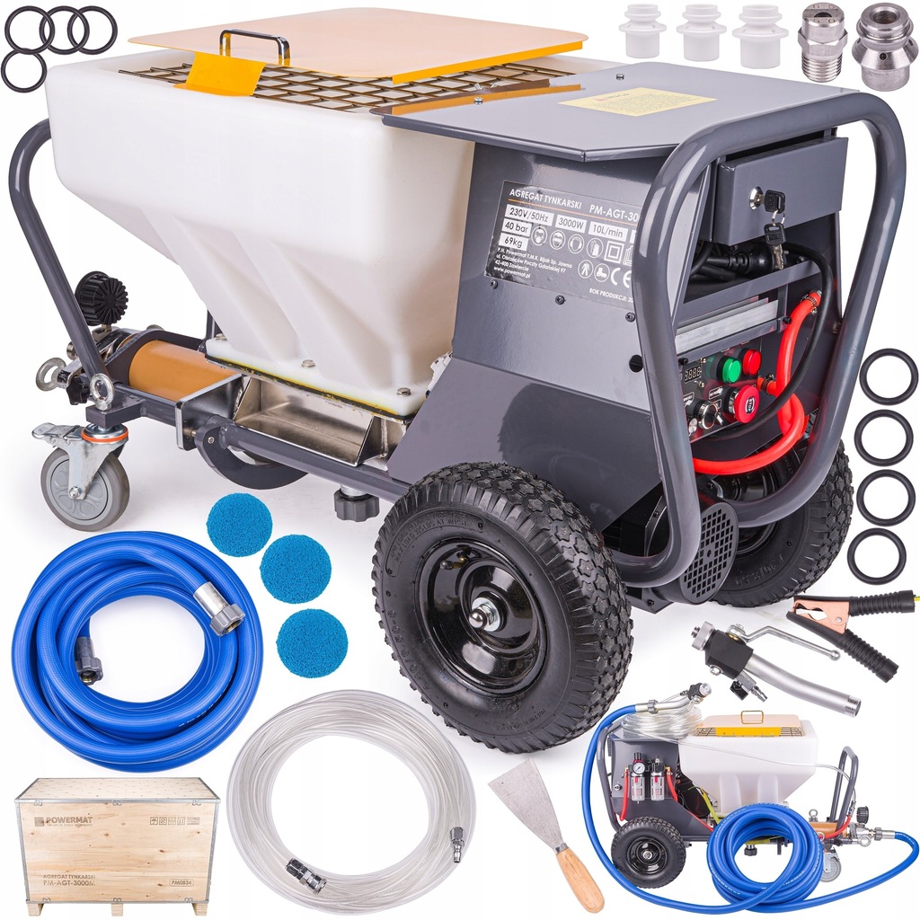 POWERMAT AGREGAT TYNKARSKI TYNKARKA DO TYNKÓW GŁADZI 3000W PM-AGT-3000M