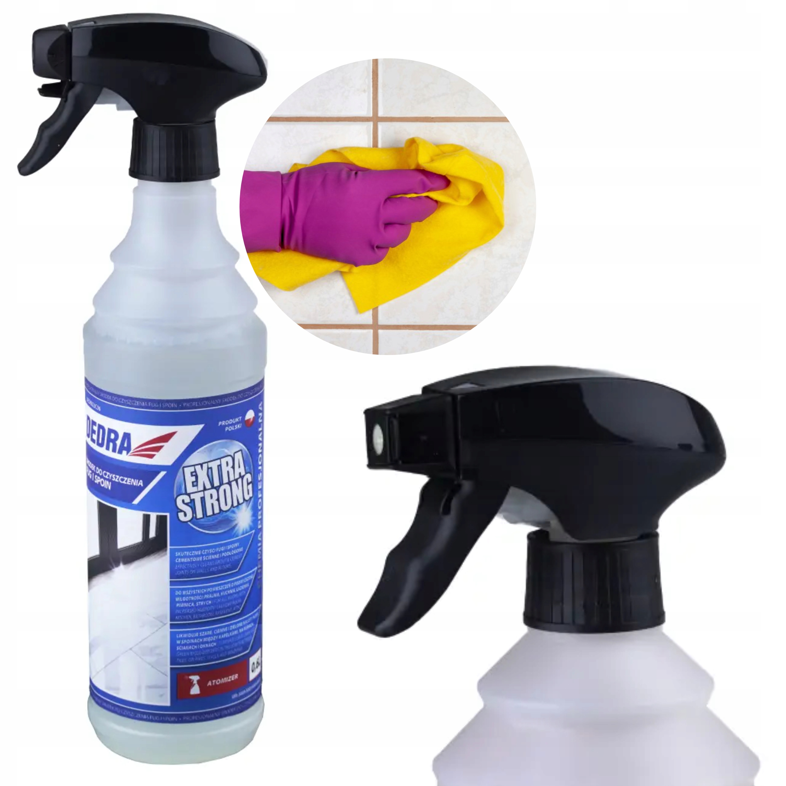 DEDRA ŚRODEK DO FUG I SPOIN CEMENTOWYCH ŚCIENNYCH PODŁOGO. 600ML DED8823C06