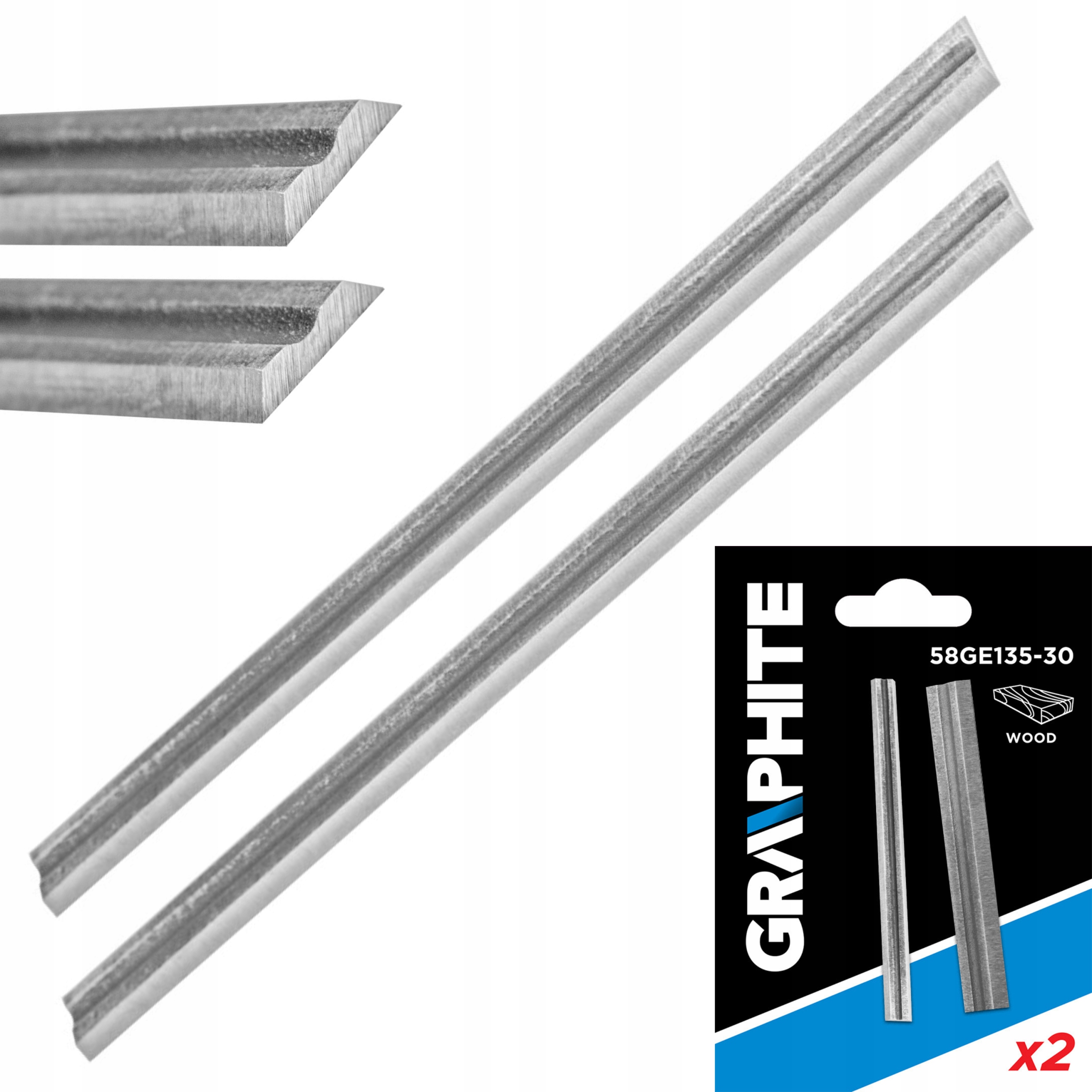 58GE135-30 ZESTAW NOŻY DO STRUG 58GE135 GRAPHITE