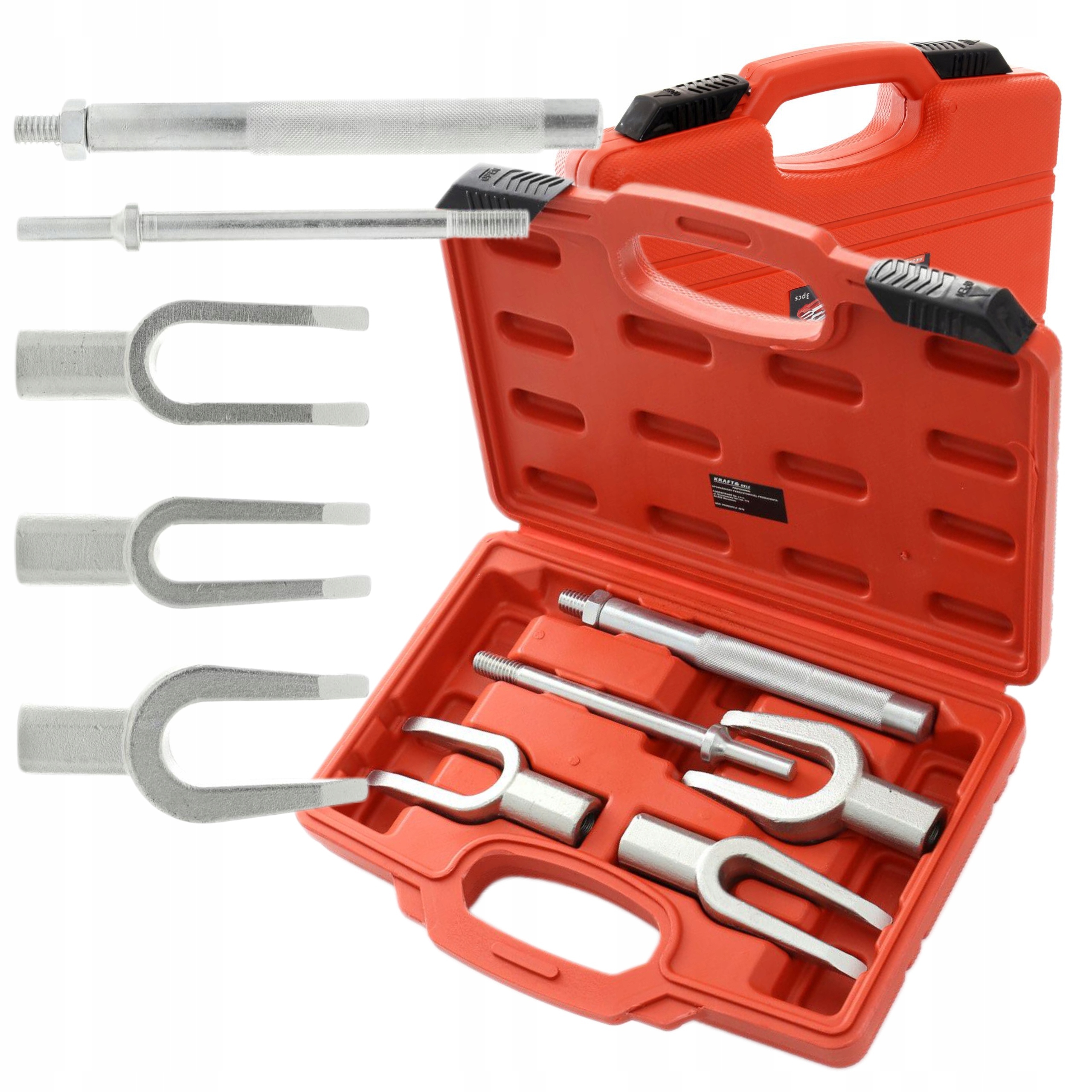 KRAFT&DELE ZESTAW ŚCIĄGACZY DO DRAŻKÓW KIEROWNICZYCH 3EL. WALIZKA KD10166