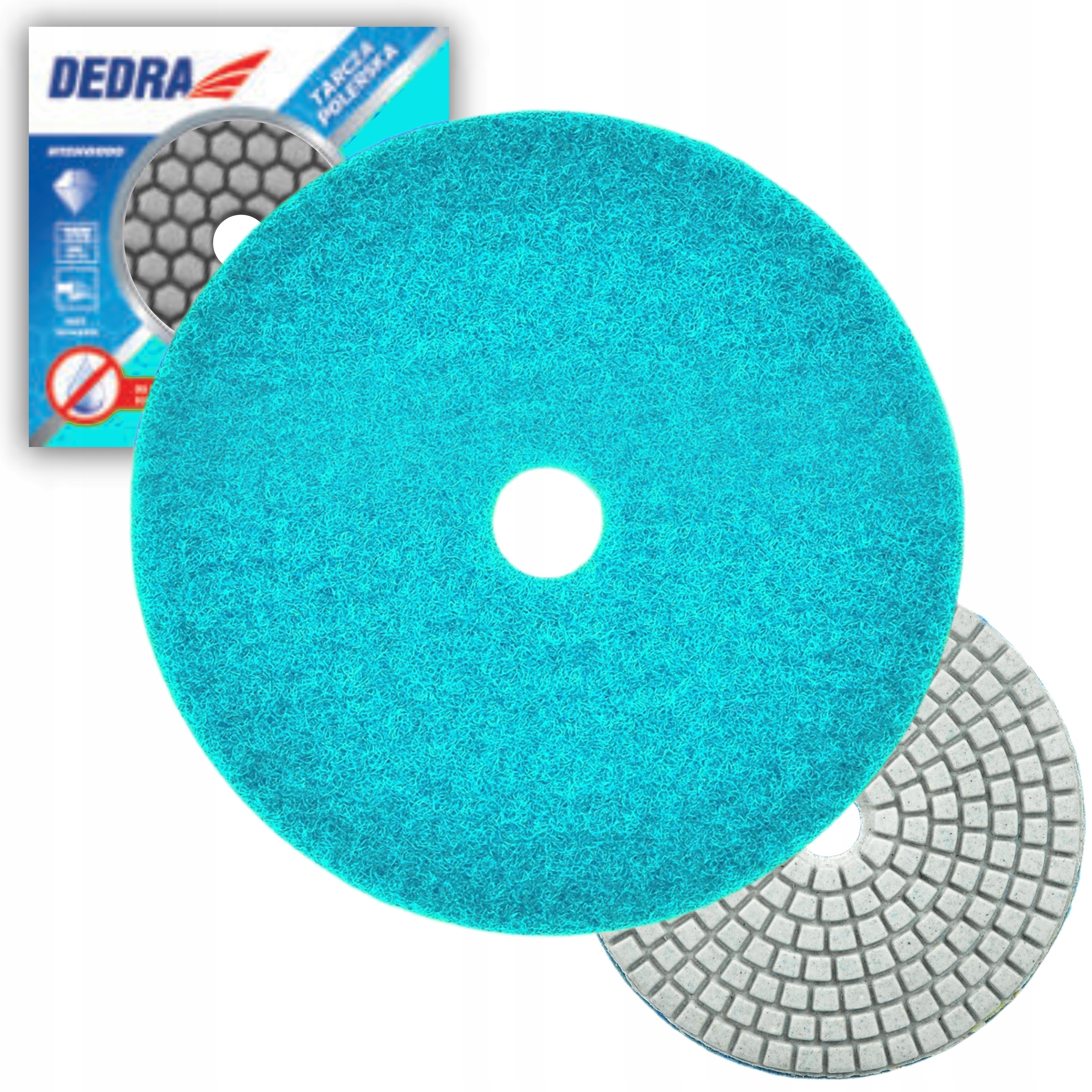 DEDRA ELASTYCZNY DIAMENTOWY DYSK POLERSKI H10H1500 GR.1500 100mm NA SUCHO