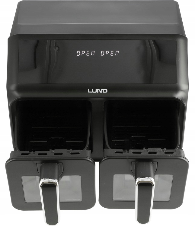 FRYTKOWNICA BEZTŁUSZCZOWA 2200W DWUKOMOROWA PODWÓJNA 4L+4L WYŚWIETLACZ LCD