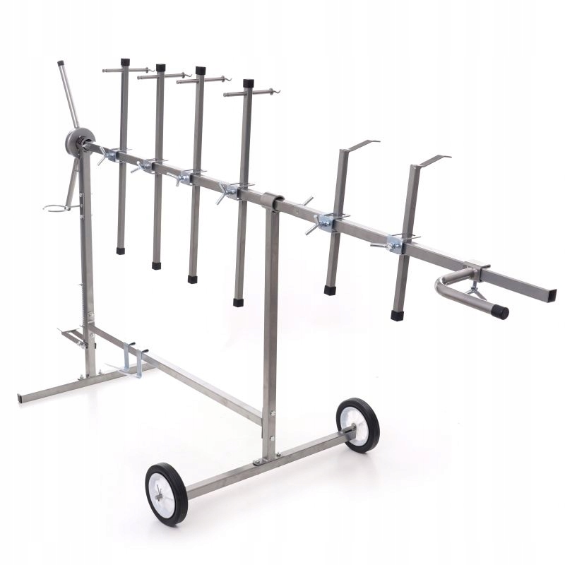 STOJAK LAKIERNICZY MALARSKI OBROTOWY KOŁA 6x RAMIONA DO MALOWANIA KAROSERII