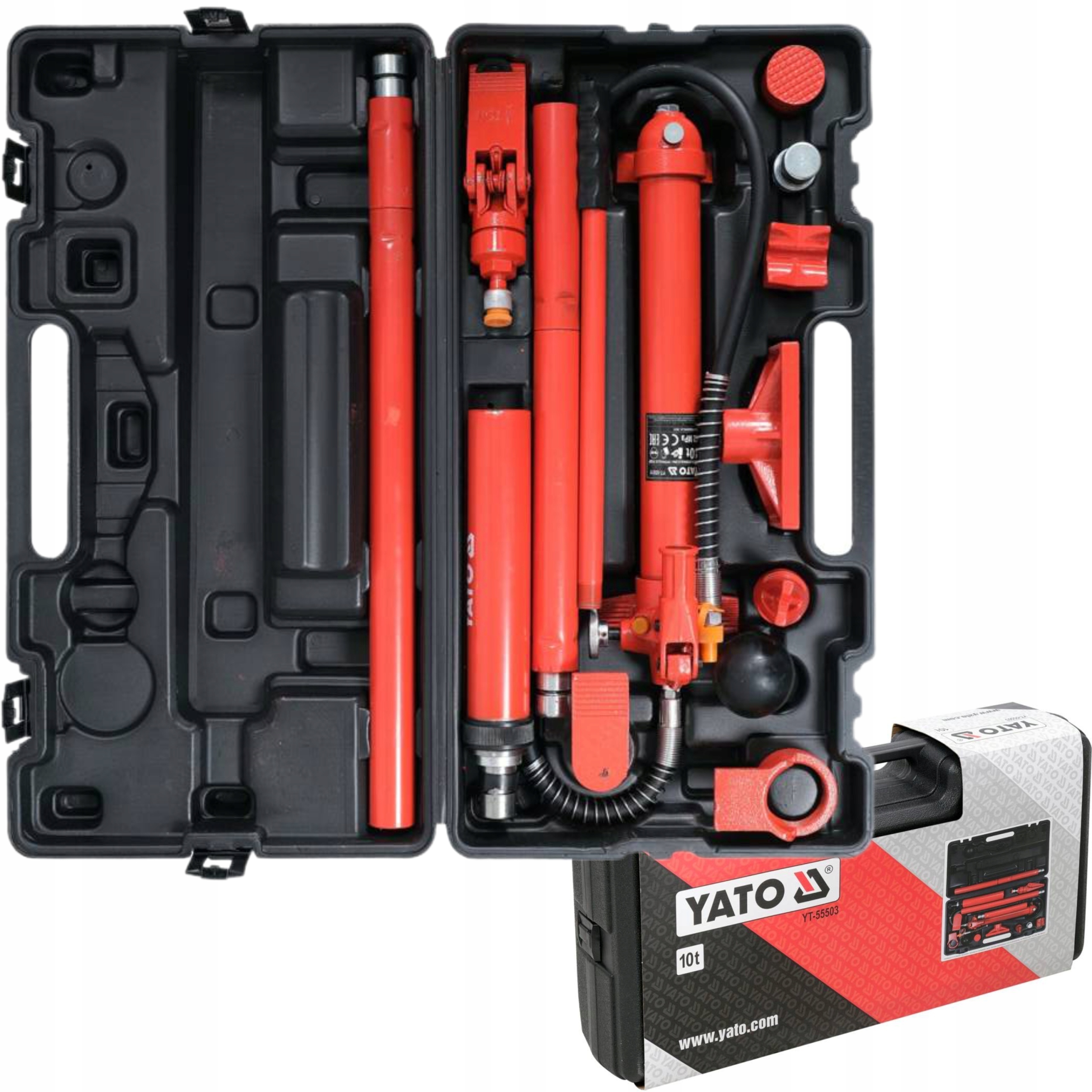 YATO ZESTAW ROZPIERAK HYDRAULICZNY 10T WARSZTATOWY BLACHARSKI YT-55503