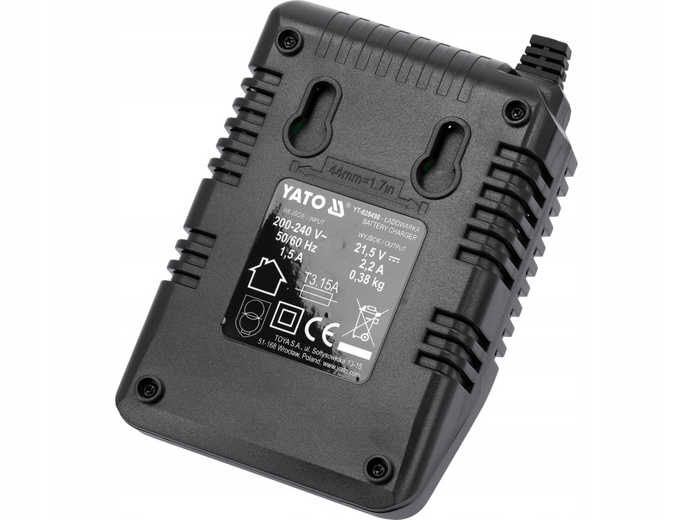 YATO ŁADOWARKA DO AKUMULATORÓW SYSTEM 18V 2.2A YATO DO BATERII YT-828498