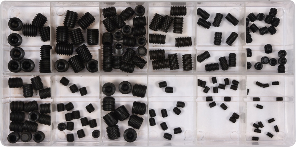 ZESTAW ŚRUB IMBUSOWYCH BEZ ŁBA 160SZ