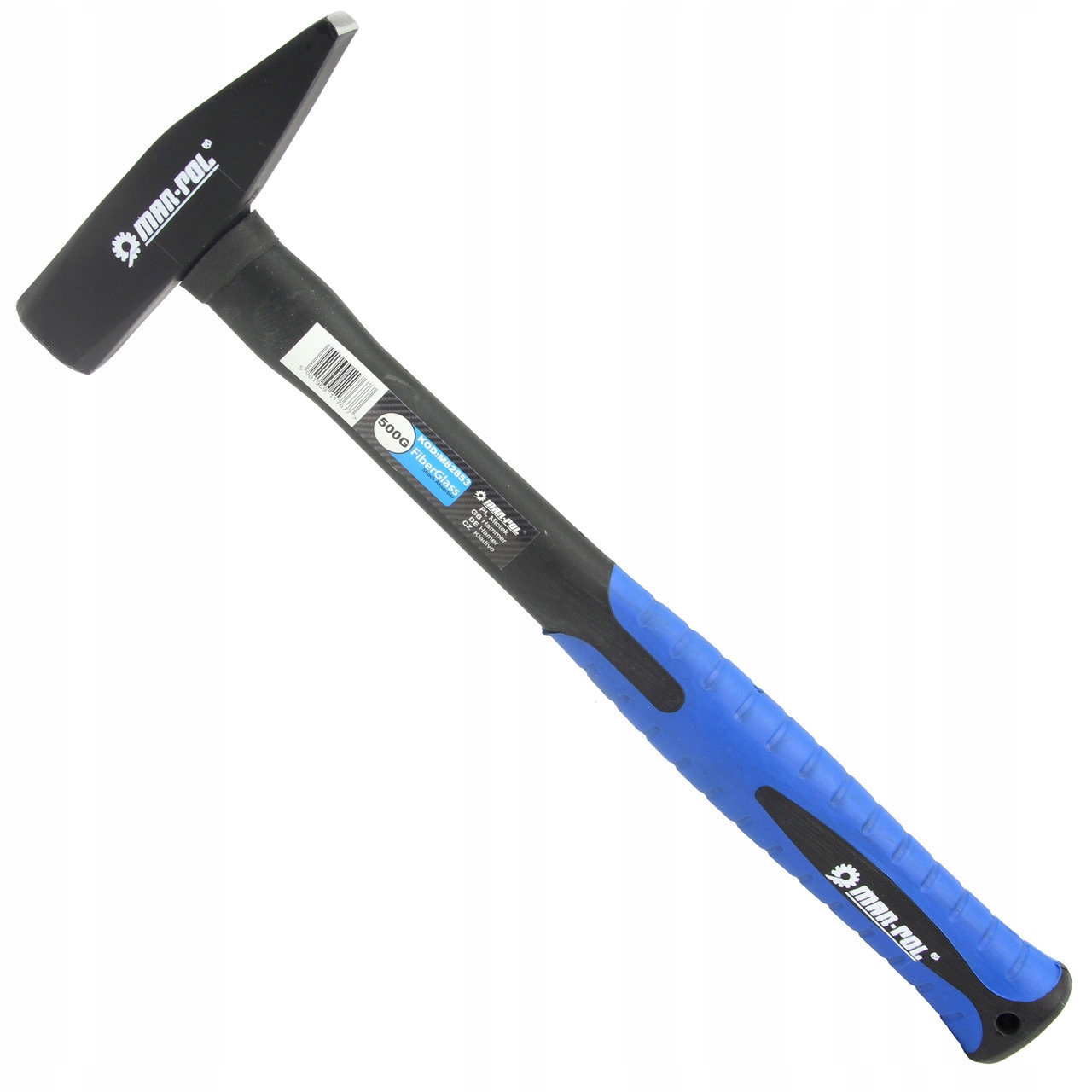 MŁOTEK ŚLUSARKI FIBERGLASS GUMOWA RĘKOJEŚĆ 500G MAR-POL M82853
