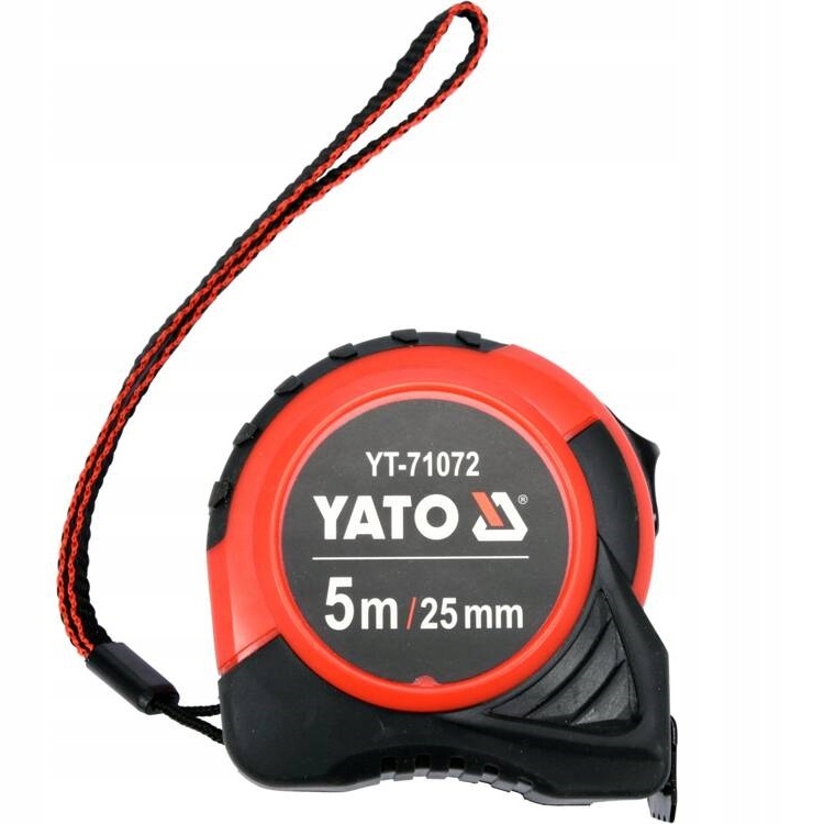YATO UNIWERSALNA MIARA ZWIJANA MIARKA 5m x 25mm METRÓWKA Z BLOKADĄ YT-71072