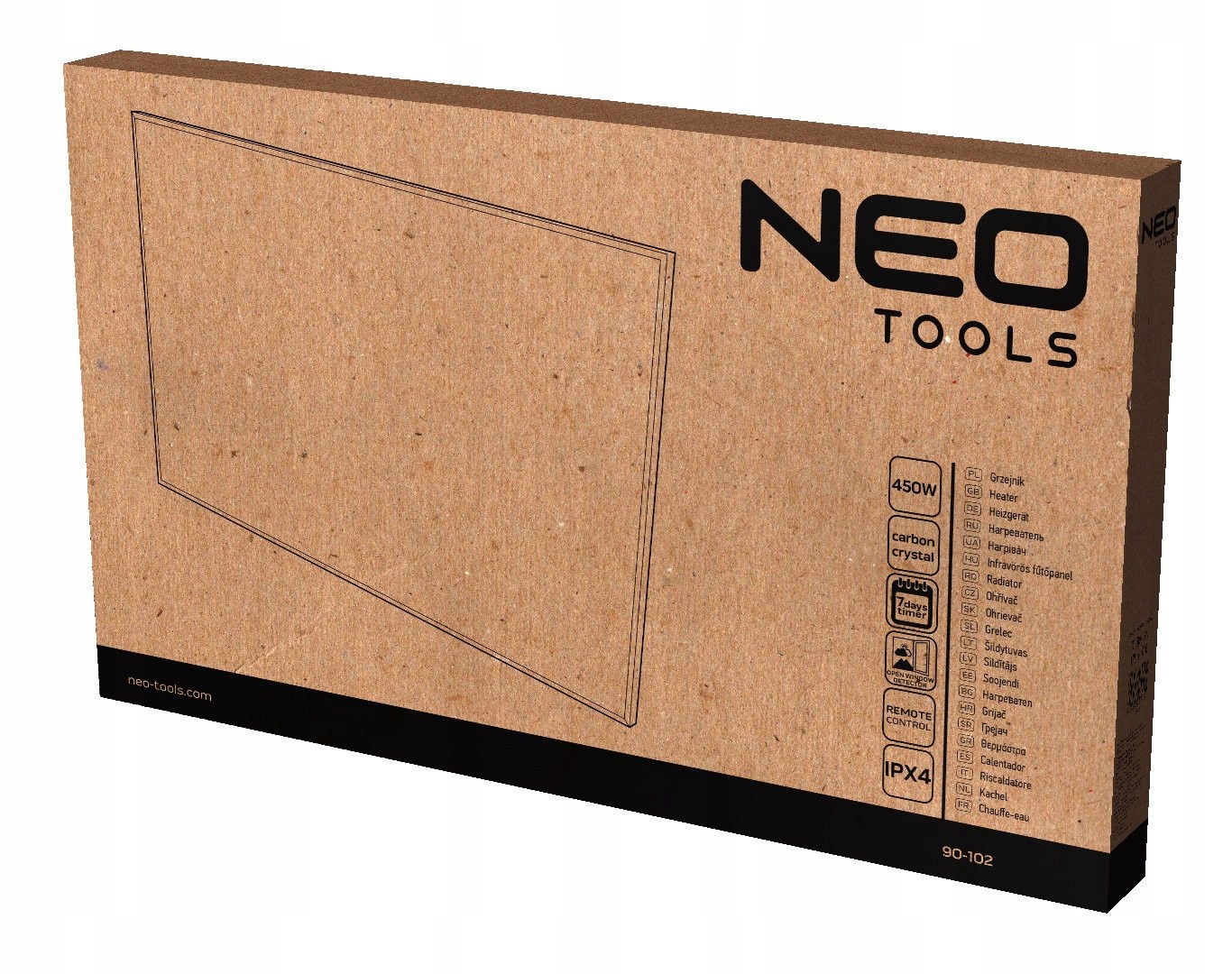 NEO PANEL GRZEWCZY NA PODCZERWIEŃ GRZEJNIK PROMIENNIK PANEL 450W 90-102