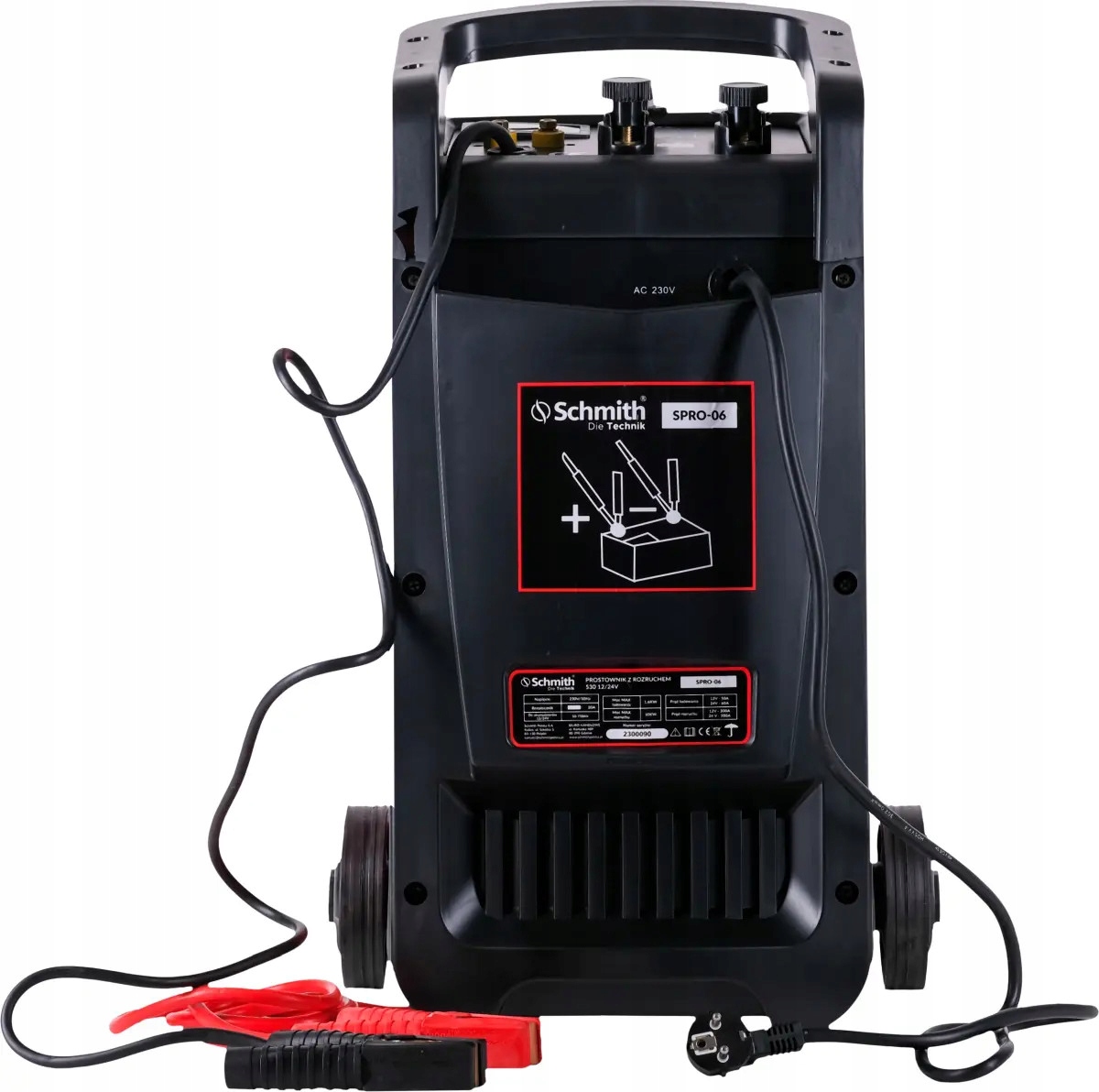 SCHMITH PROSTOWNIK SAMOCHODOWY Z ROZRUCHEM ROZRUCH START 530 12/24V 750Ah