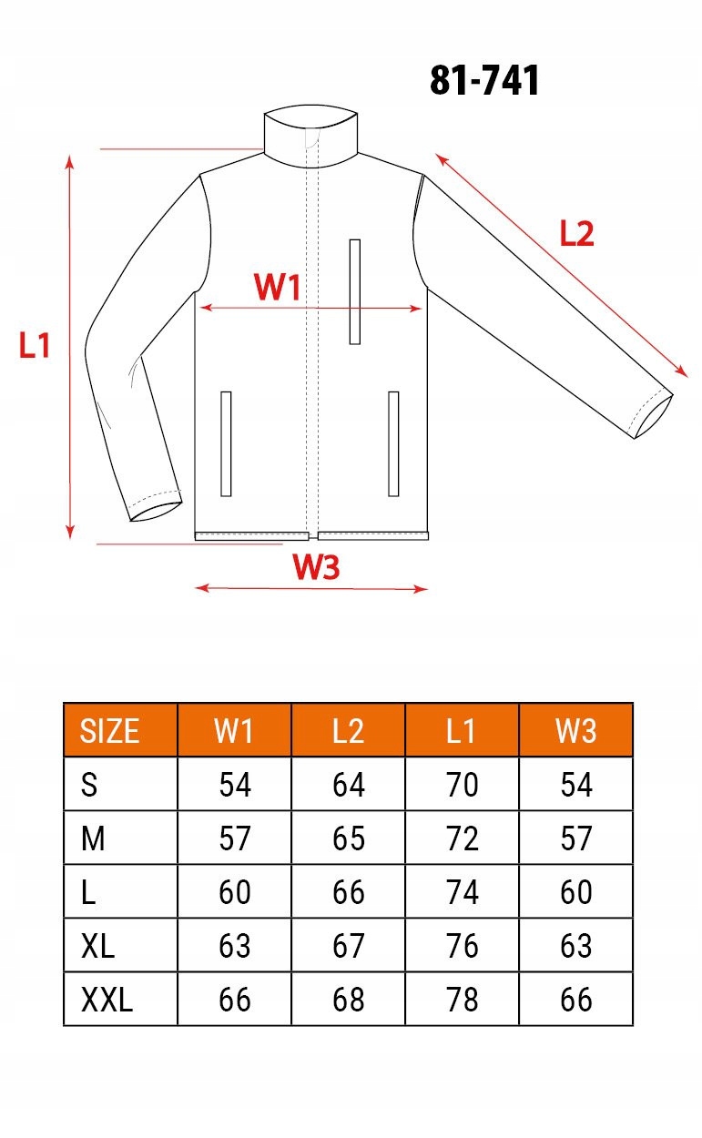 NEO BLUZA POLAROWA OSTRZEGAWCZA POMARAŃCZOWA CE 81-741 ROZMIAR XL/54