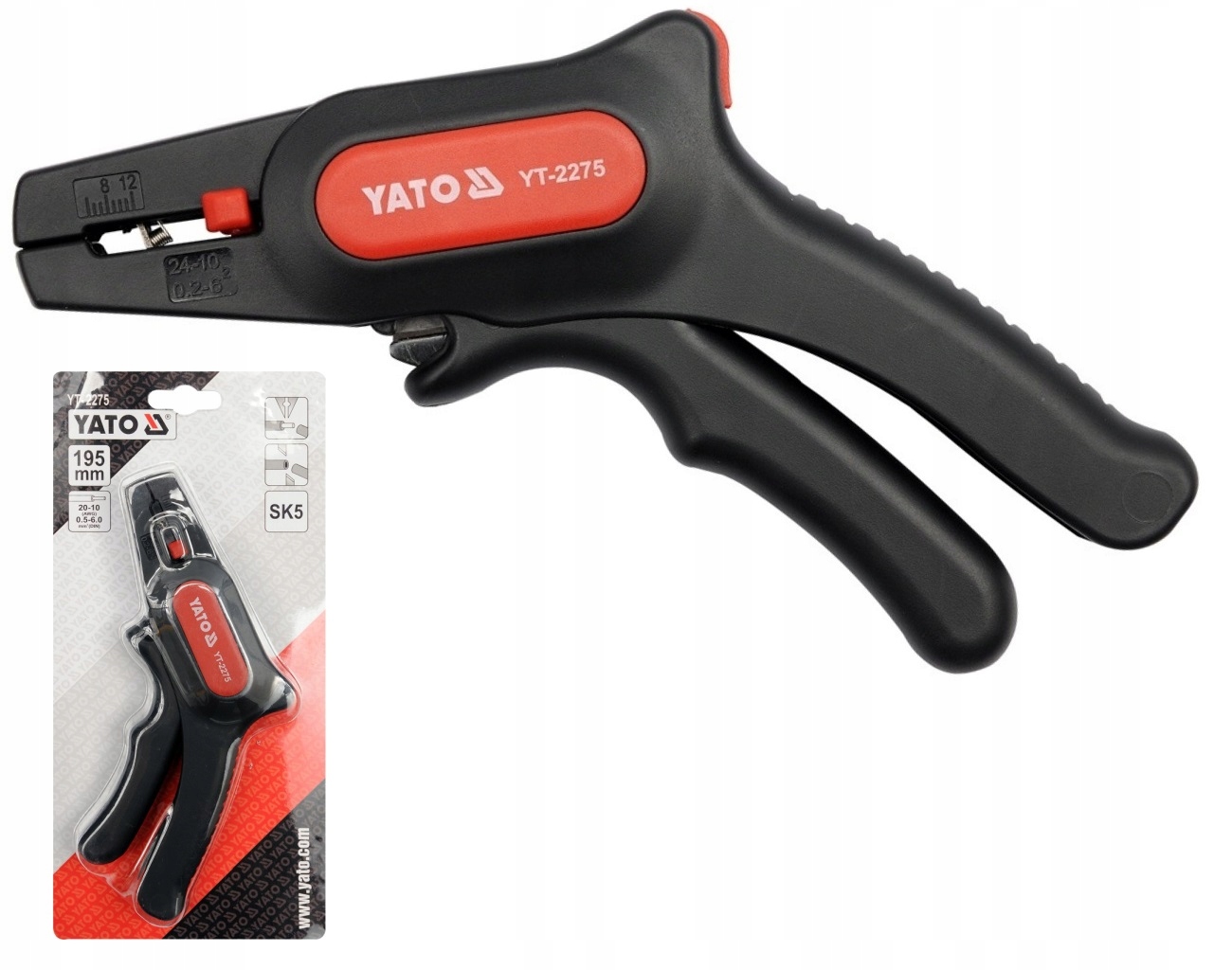 YATO ŚCIĄGACZ AUTOMATYCZNY DO IZOLACJI PRZEWODÓW 0,5-6mm2 YT-2275