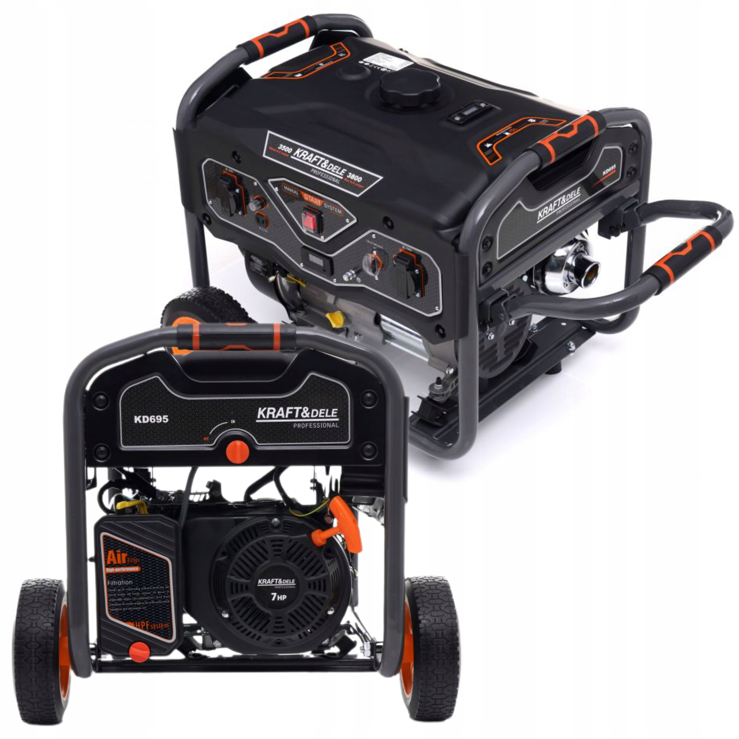 KRAFT&DELE AGREGAT GENERATOR PRĄDOTWÓRCZY 230V / 3,2 kW / 3,5 kW KD695