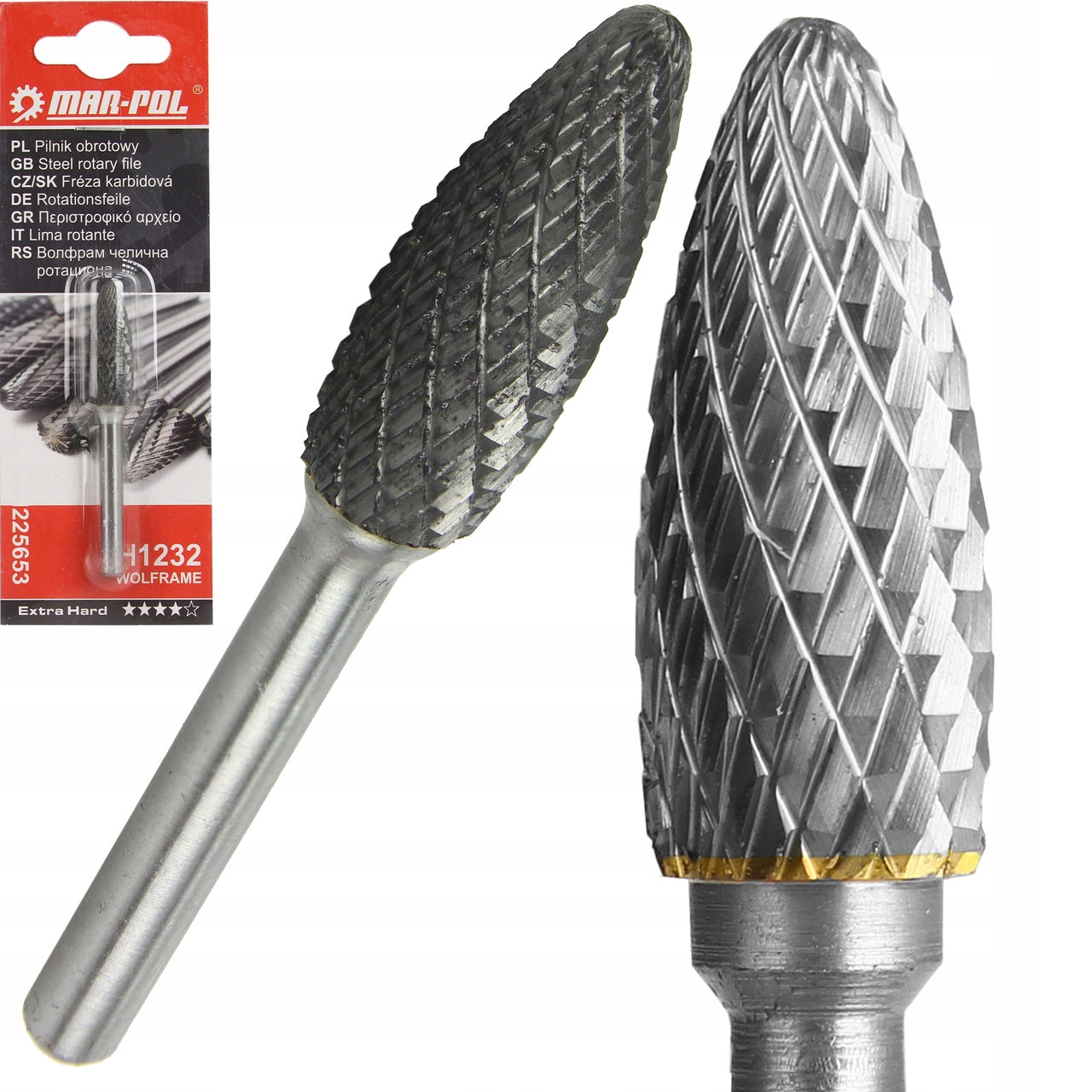 FREZ TRZPIENIOWY PŁOMIENIOWY OBROTOWY 12 X 32 TRZPIEŃ 6 MM H1232 M225653