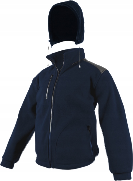 GRUBY POLAR MĘSKI ROBOCZY BLUZA POLAROWA ROBOCZA z ODPINANYM KAPTUREM r.XL