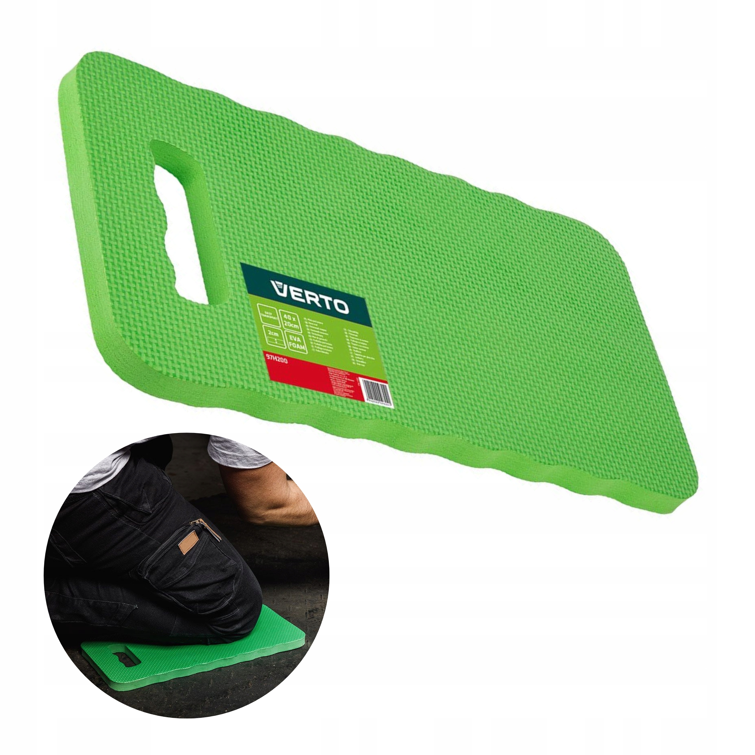 OCHRANIACZ KOLAN MATA DO KLĘCZENIA POD KOLANA PIANKA EVA 40x20cm 97H200