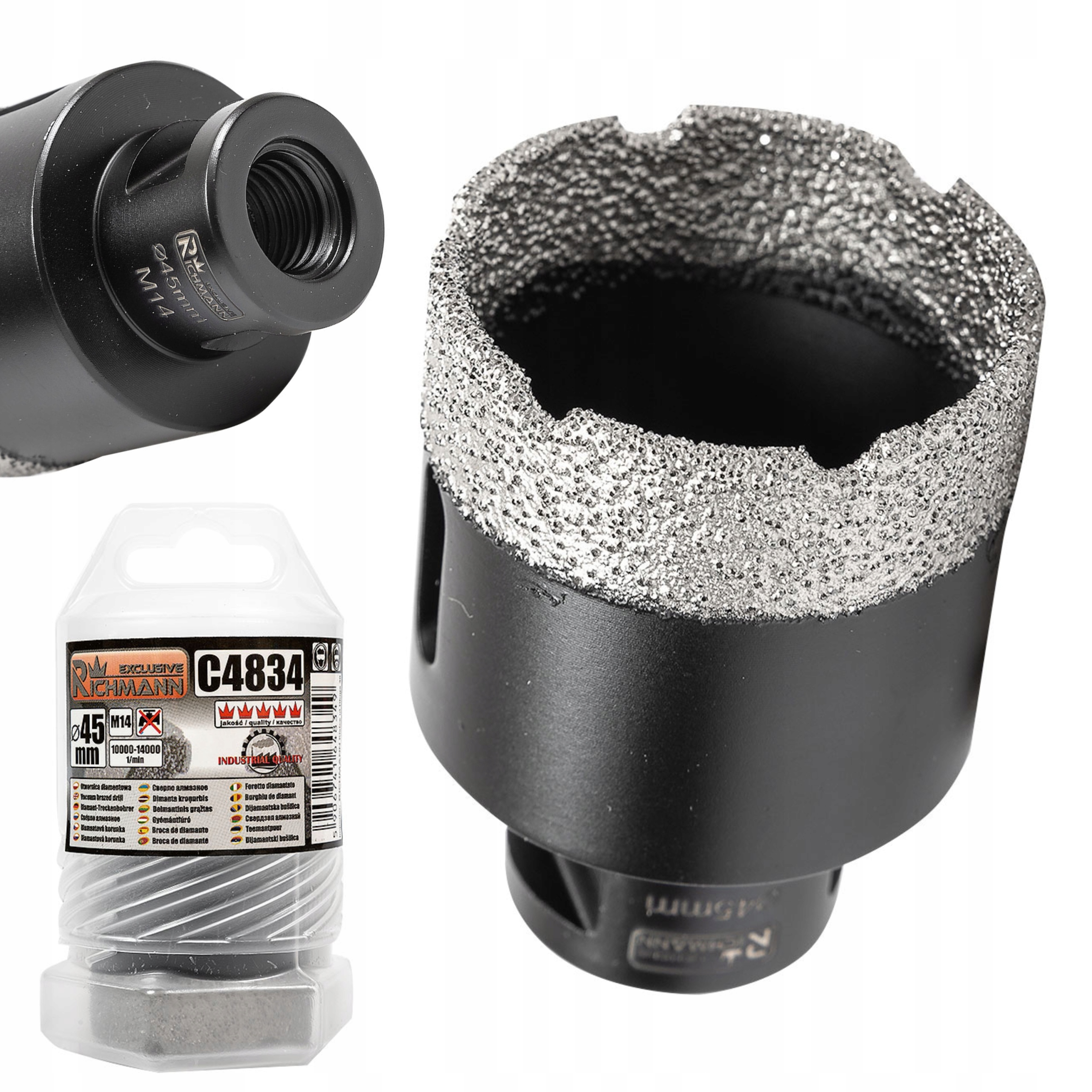 RICHMANN OTWORNICA DIAMENTOWA 45MM M14 KORONKA