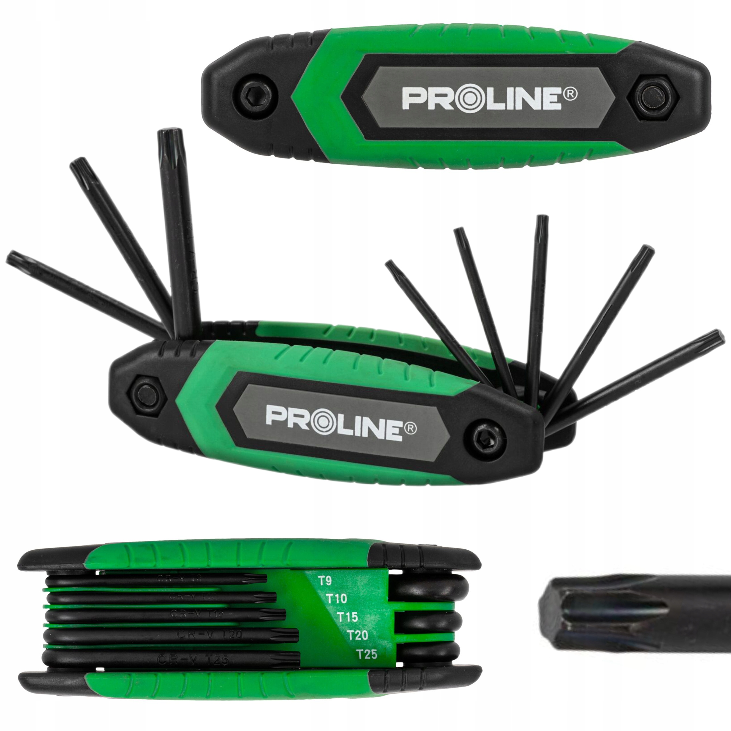 PROLINE KLUCZE TORX ZE SKUWKĄ ZESTAW 8 ELEMENTÓW T9-T40 48362