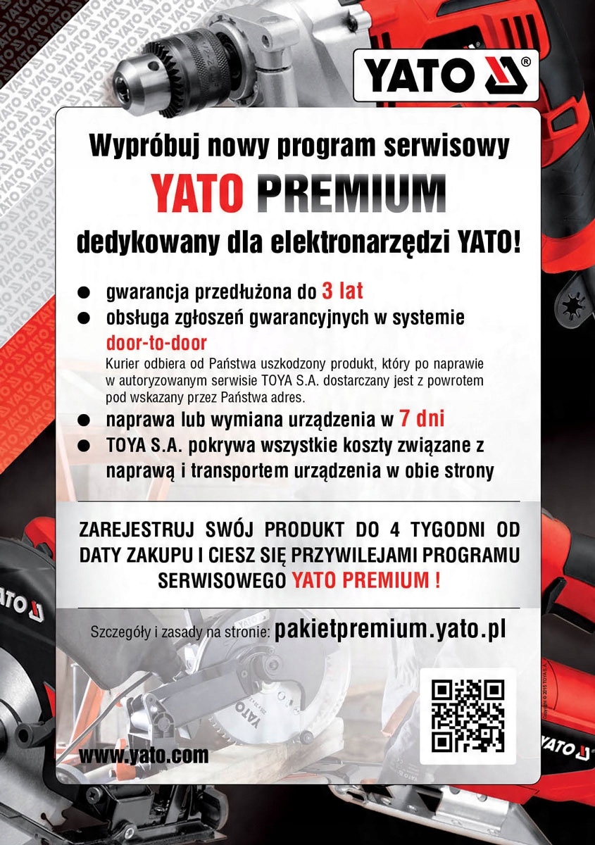 YATO SZLIFIERKA KĄTOWA 1100W ELEKTRYCZNA KĄTÓWKA POLERKA 125MM YT-82100