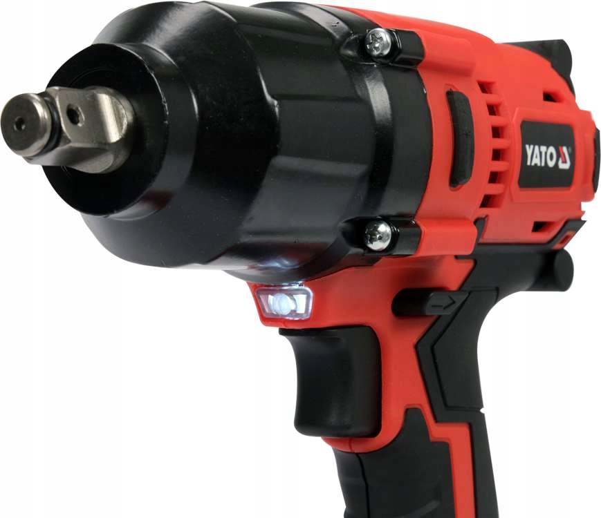 YATO KLUCZ UDAROWY BEZSZCZOTKOWY DO KÓŁ 18V 1/2'' 700nm 2x3Ah + 3 NASADKI