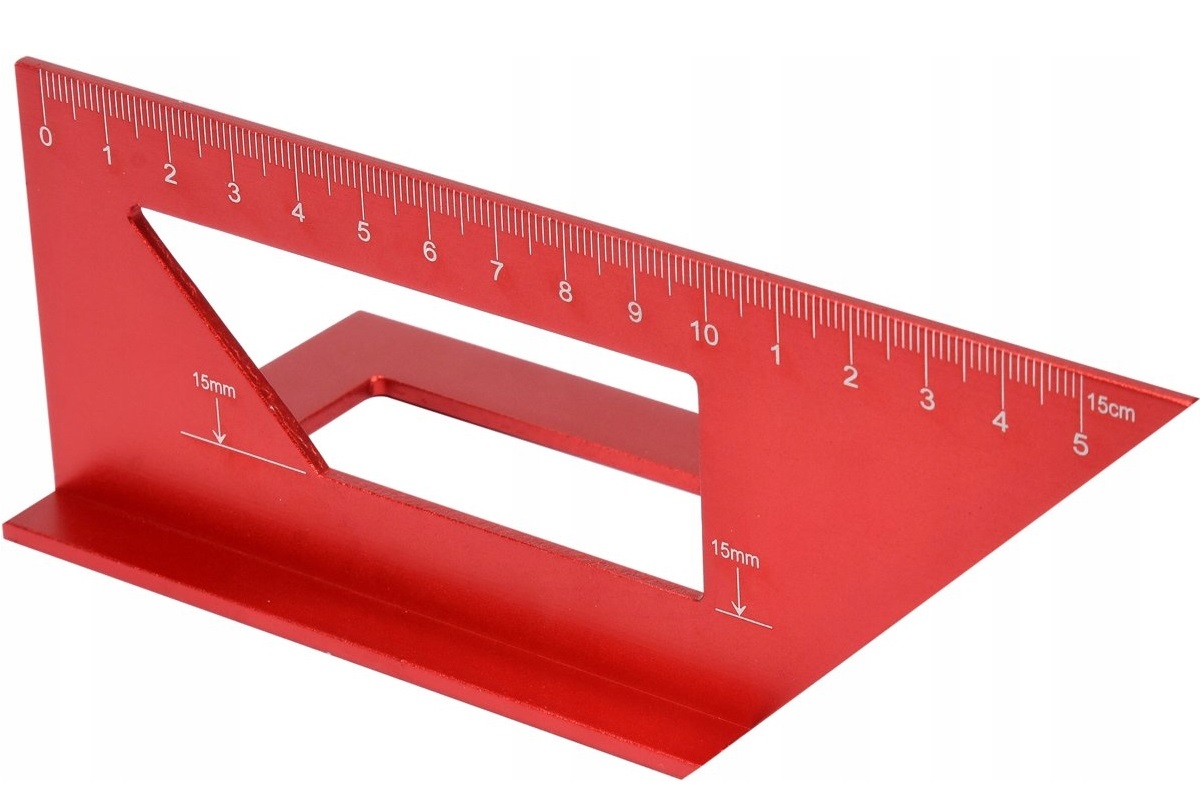 YATO KĄTOWNIK ALUMINIOWY STOLARSKI JAPOŃSKI 45/90 STOPNI TRÓJWYMIAROWY 3D