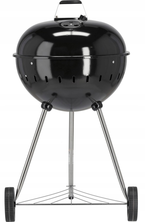 GRILL OGRODOWY WĘGLOWY OKRĄGŁY Z POKRYWĄ RUSZT XXL KÓŁKA POKRYWA 54CM 20300