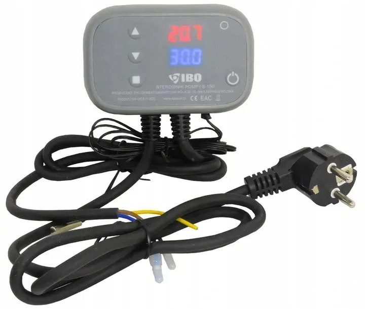 IBO STEROWNIK DO POMPY OBIEGOWEJ C.O. PIECA REGULATOR S-150 WYŁĄCZNIK LED