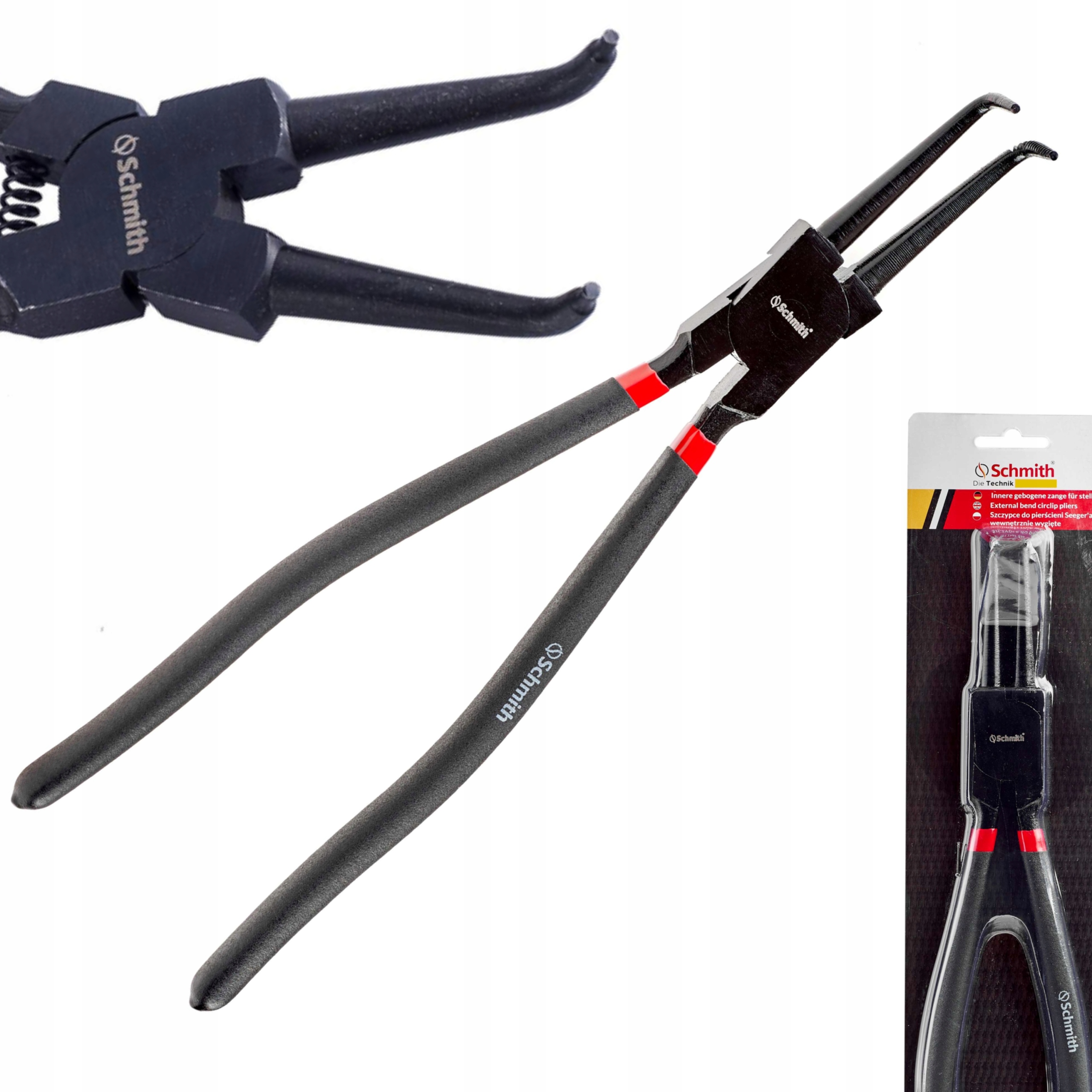 SZCZYPCE DO PIERŚCIENI SEEGERa WEW. WYGIĘTE 250MM