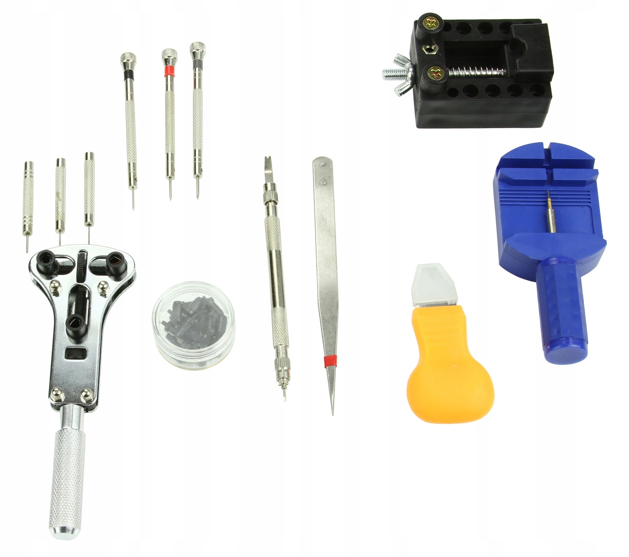 ZESTAW ZEGARMISTRZOWSKI DO NAPRAWY ZEGARKÓW + ETUI M57468