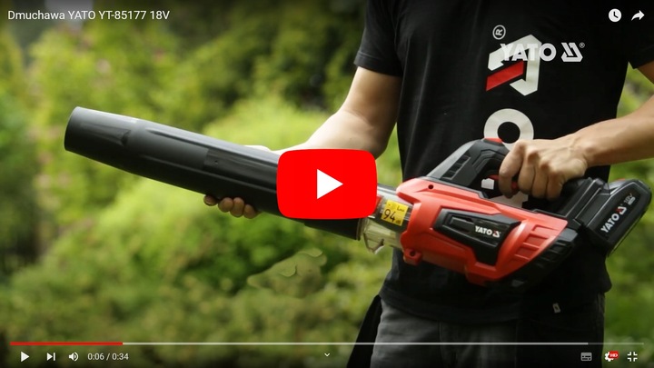 YATO DMUCHAWA AKUMULATOROWA ODKURZACZ DO LIŚCI ŚGNIEGU 18V TURBO YT-85177