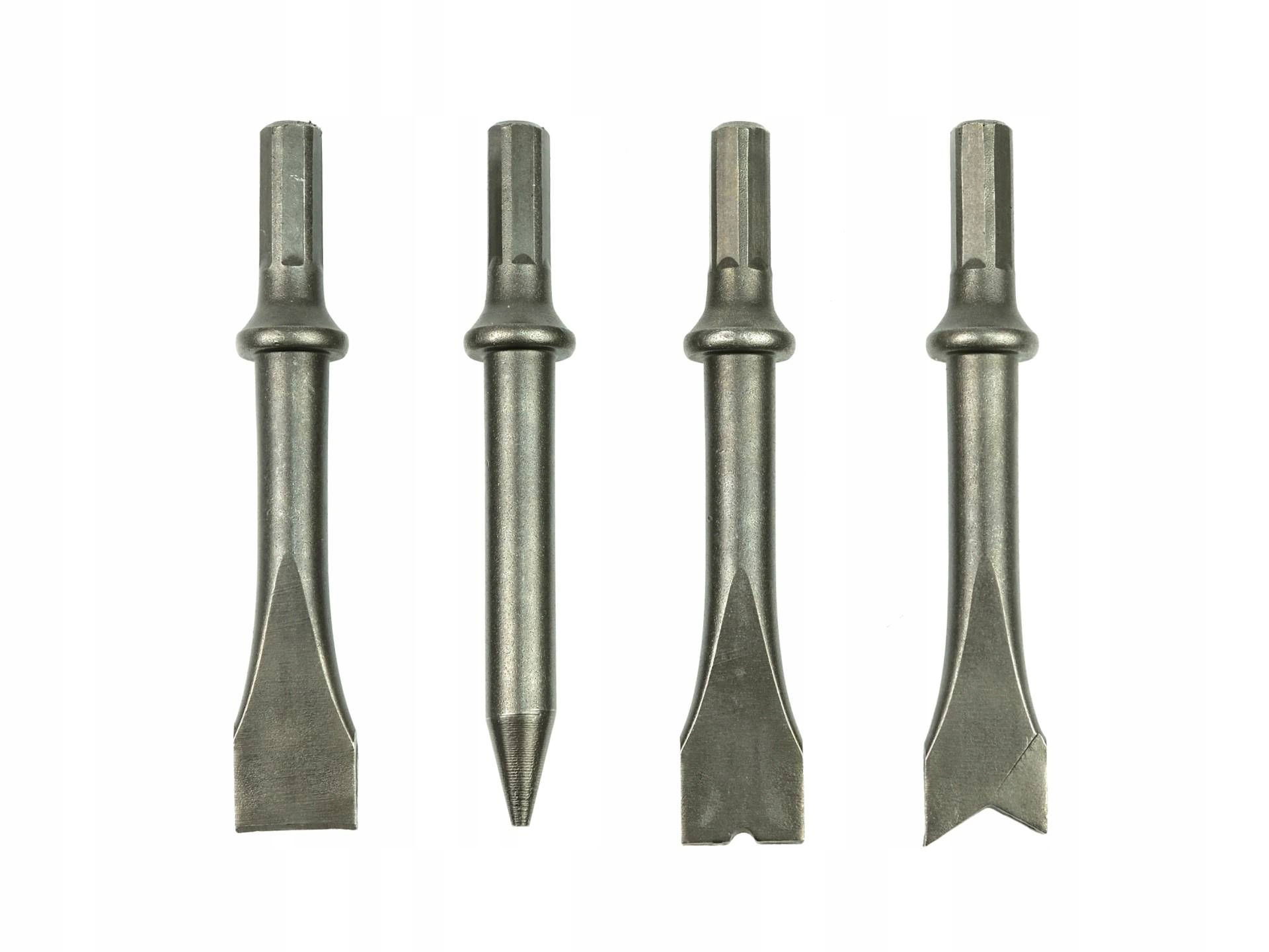 GEKO ZESTAW MŁOTEK UDAROWY BLACHARSKI PNEUMATYCZNY 4 DŁUTA G03147