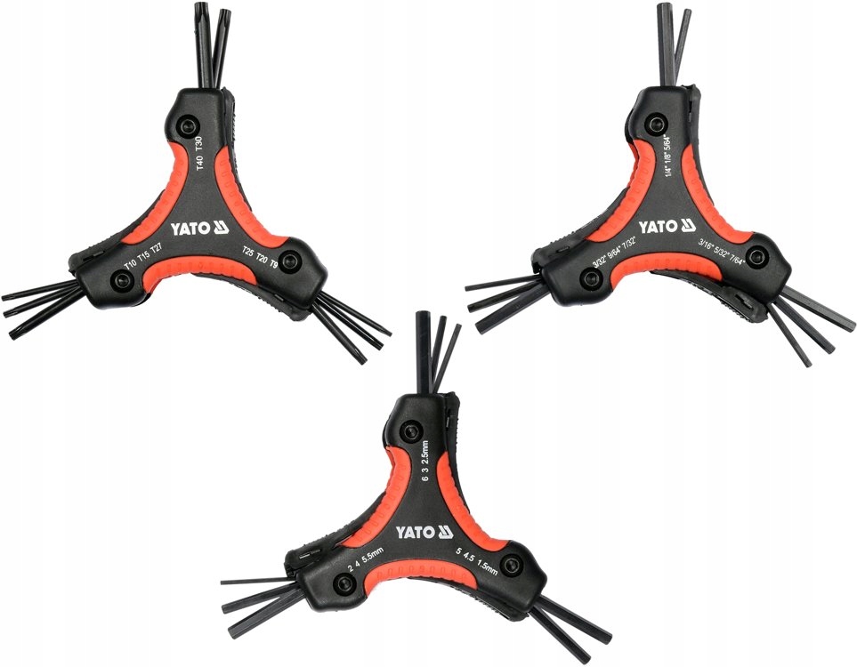 YATO Klucze imbusowe HEX TORX imbus składane 26szt