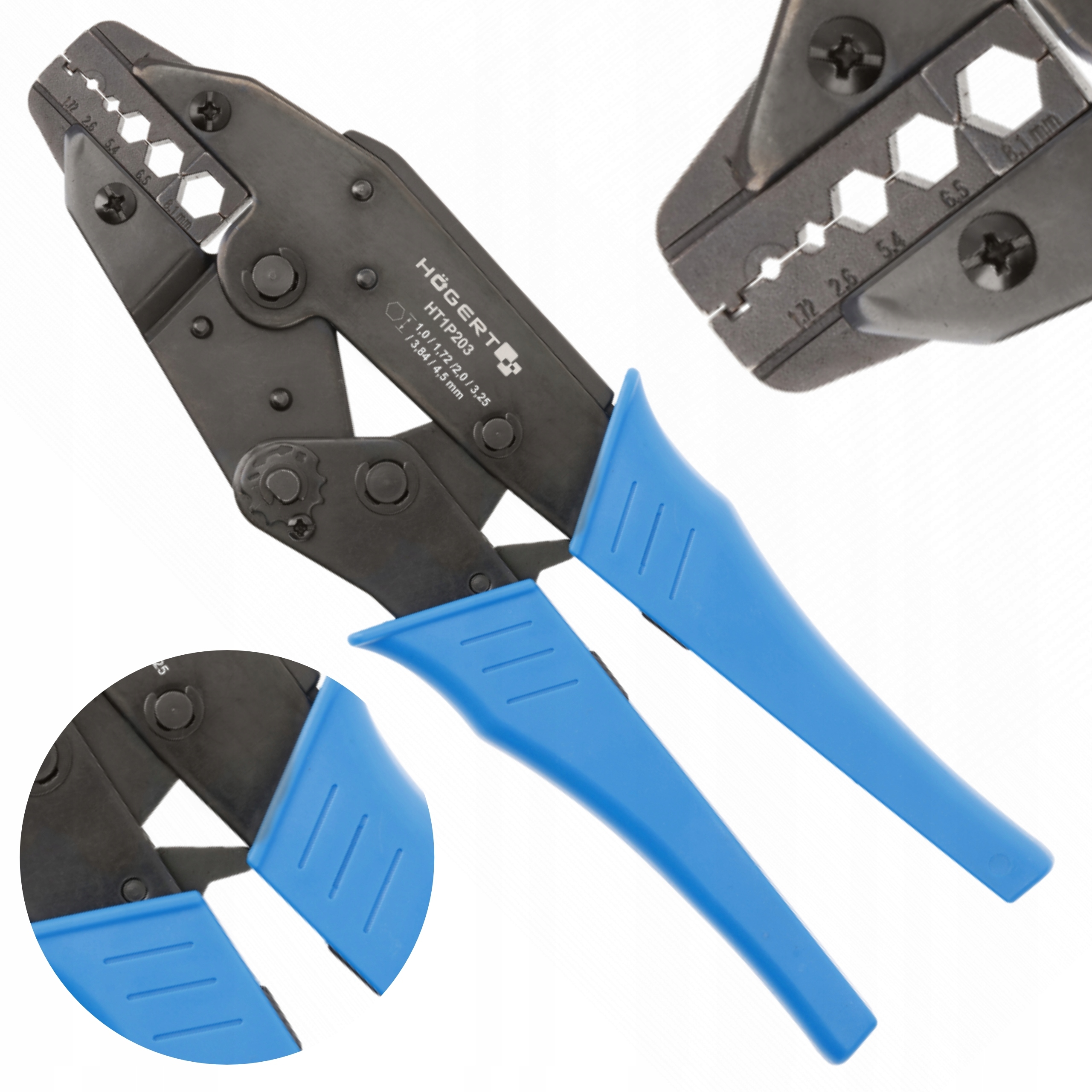 HOEGERT SZCZYPCE DO ZACISKANIA KOŃCÓWEK TYPU KOAX 1,0~4,5 mm2 HT1P203